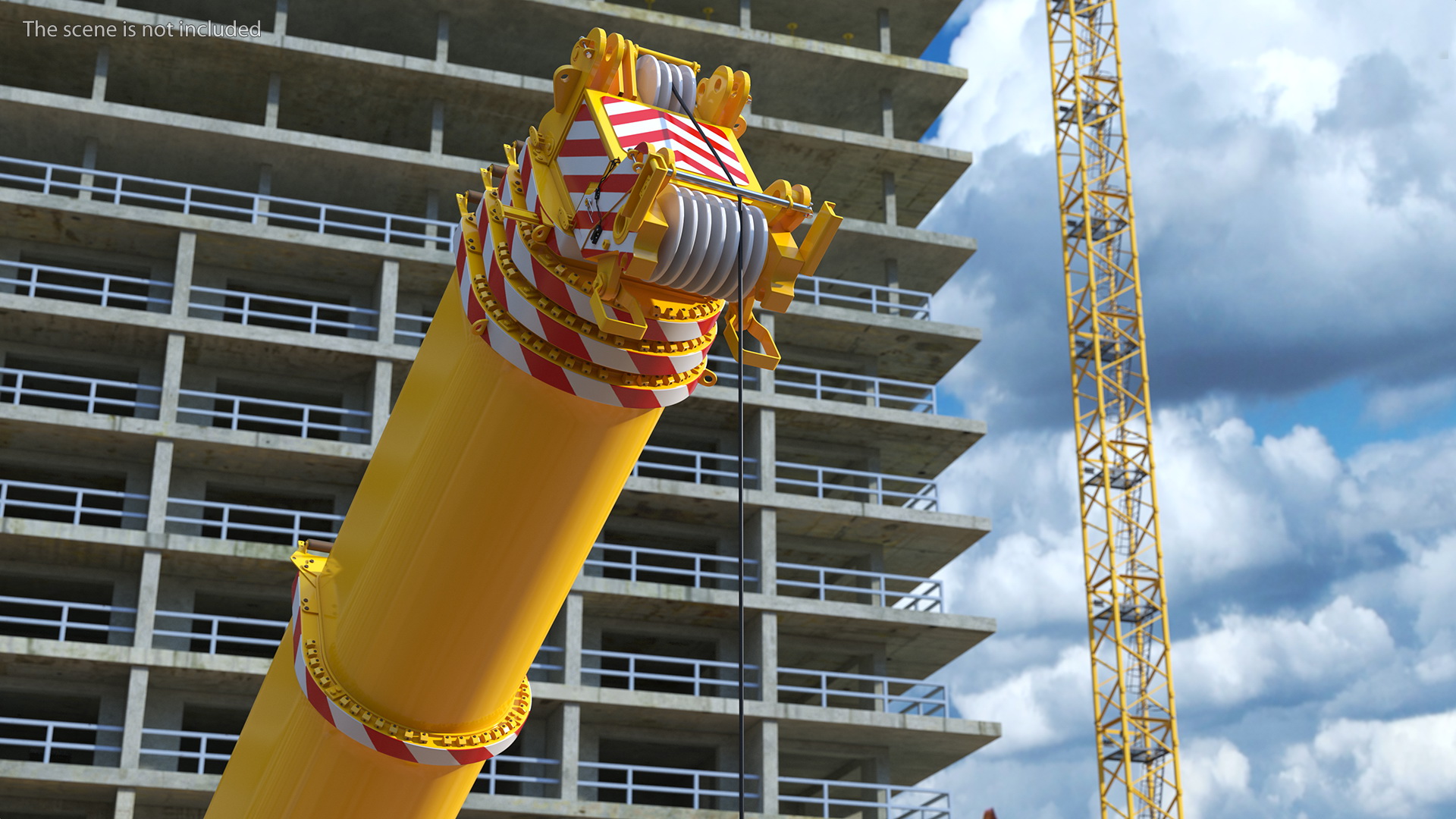 3D Mobile Crane Liebherr With Load