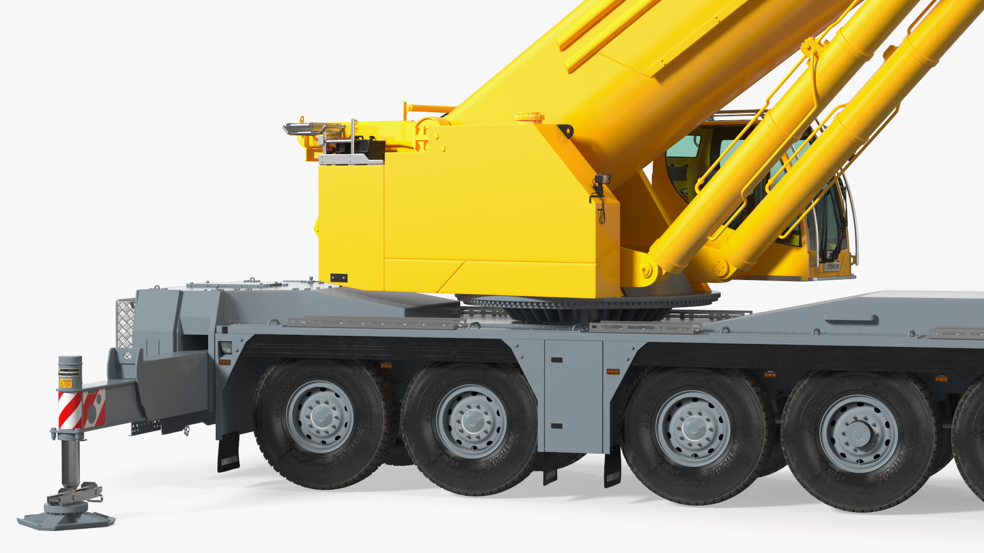 3D Mobile Crane Liebherr With Load