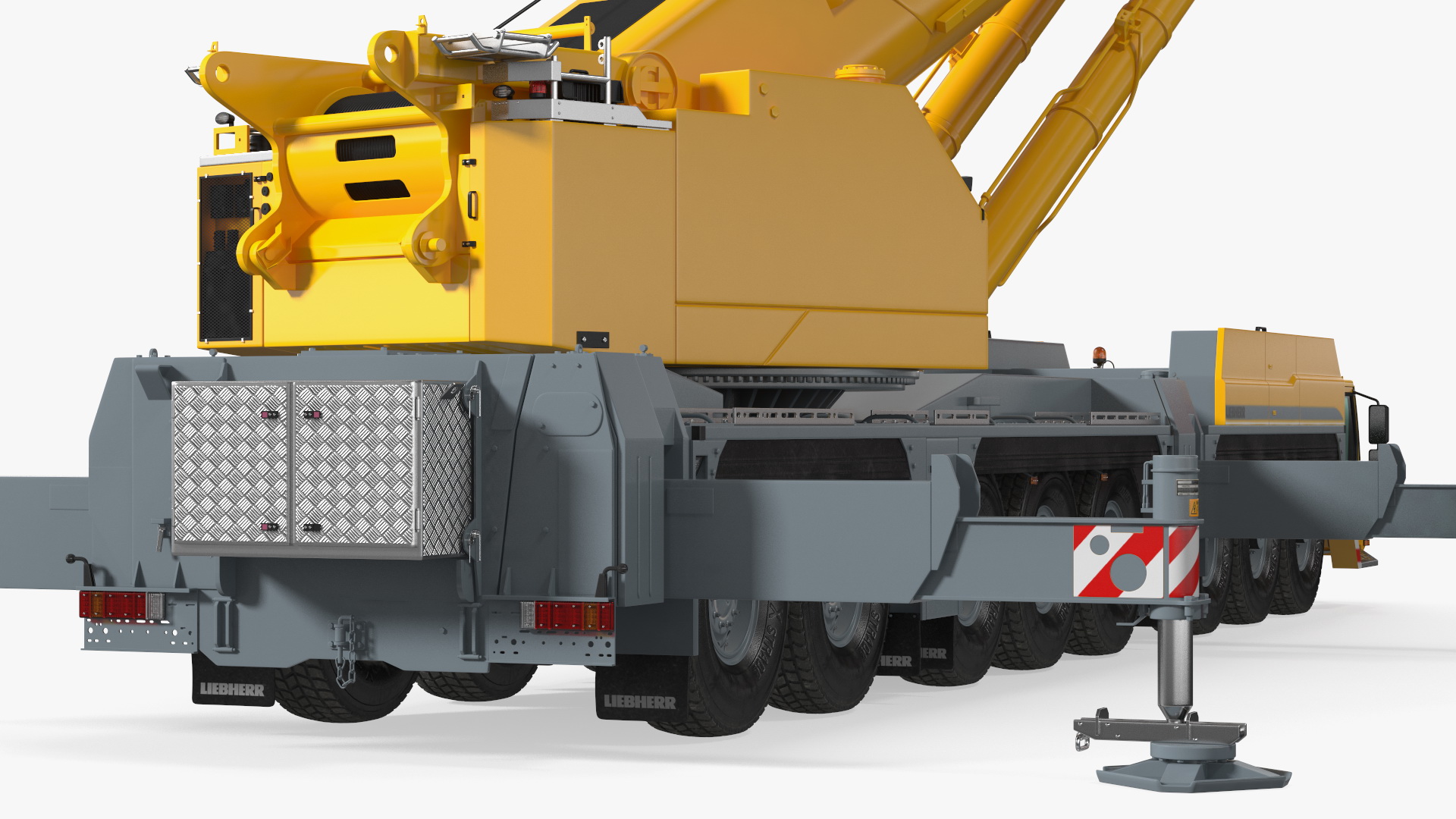3D Mobile Crane Liebherr With Load