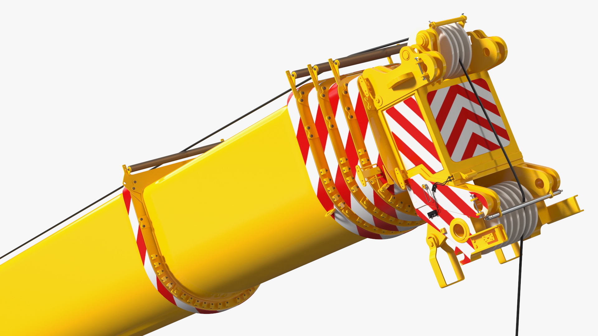 3D Mobile Crane Liebherr With Load