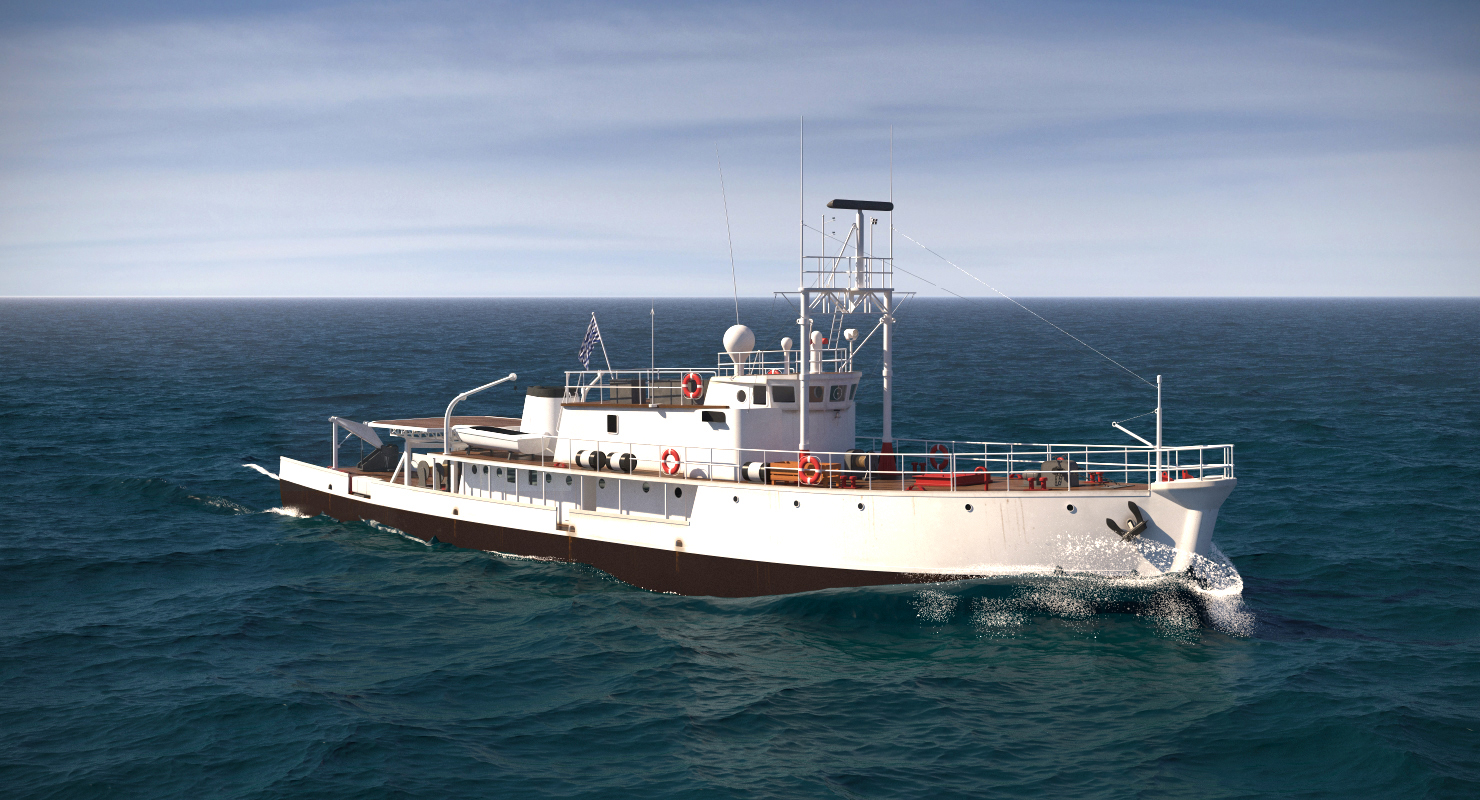 3D Research Vessel Calypso model