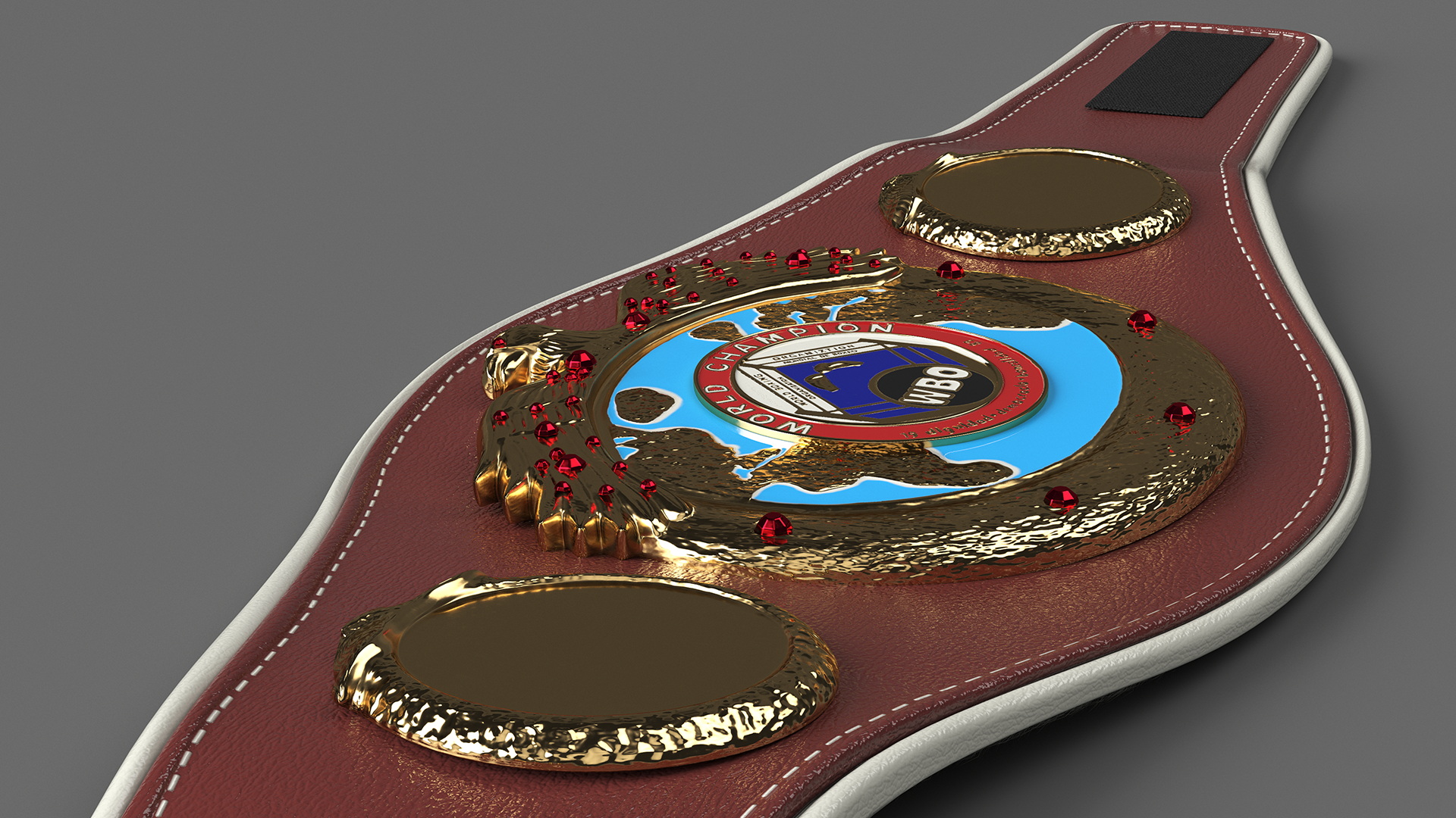 3D model Boxing World Champion Title WBO Belt Fur