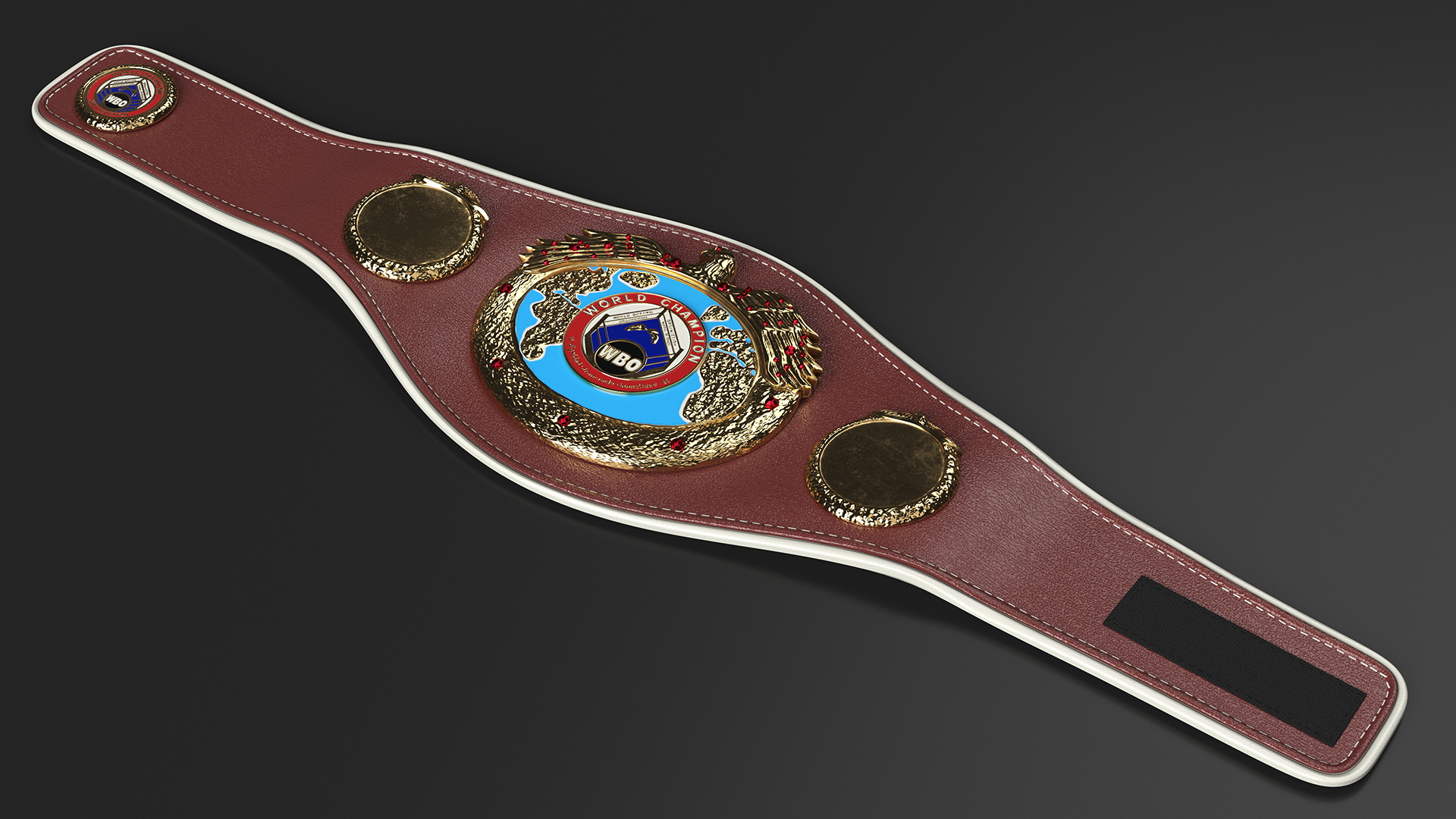 3D model Boxing World Champion Title WBO Belt Fur