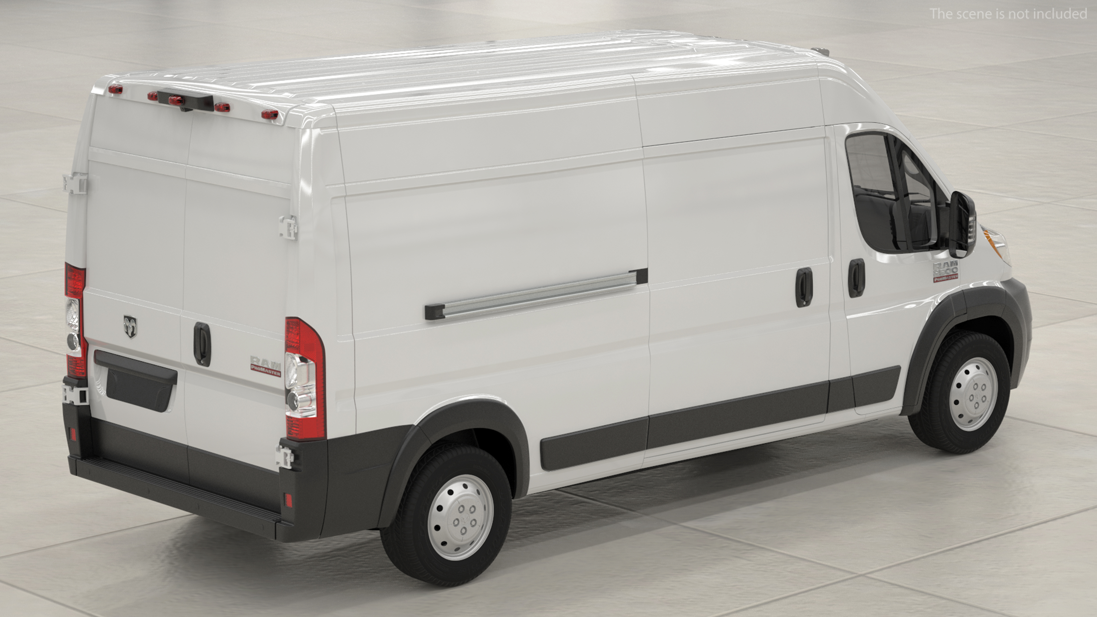 2022 RAM Promaster 159 Rigged 3D model