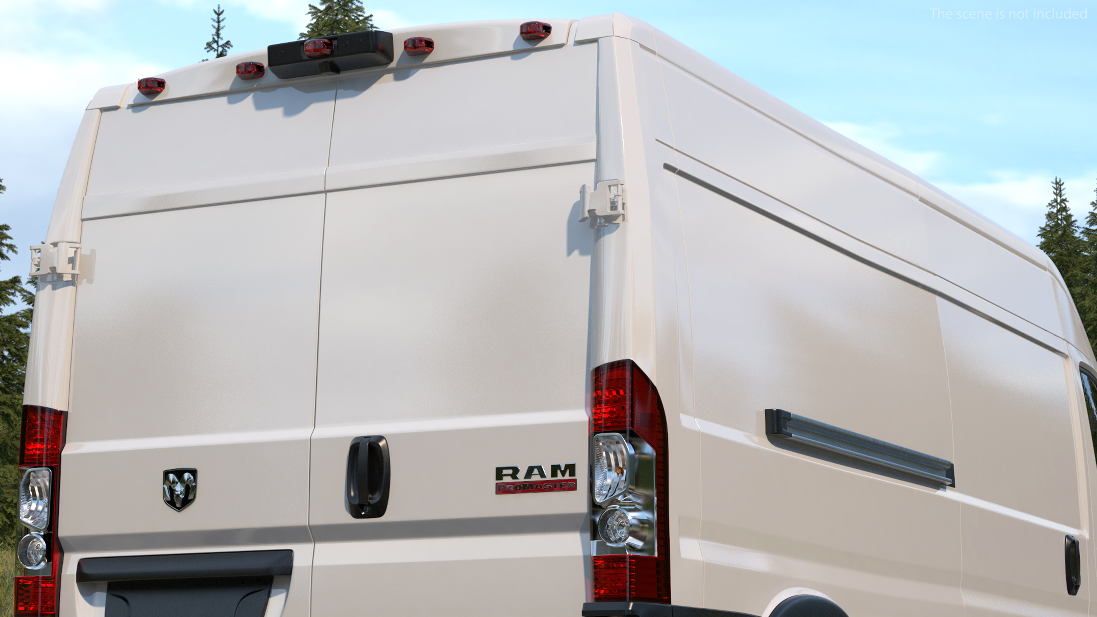 2022 RAM Promaster 159 Rigged 3D model