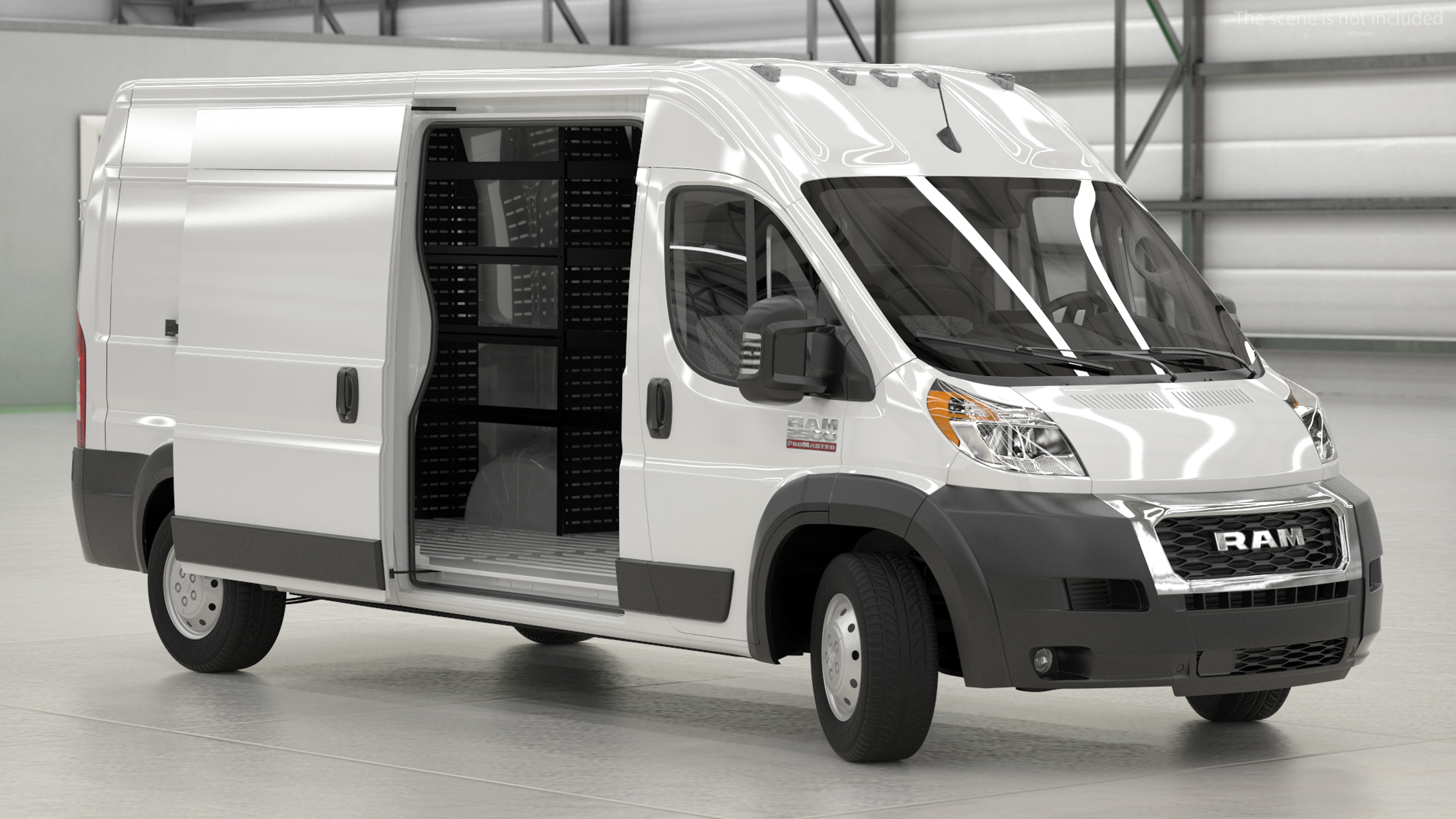 2022 RAM Promaster 159 Rigged 3D model