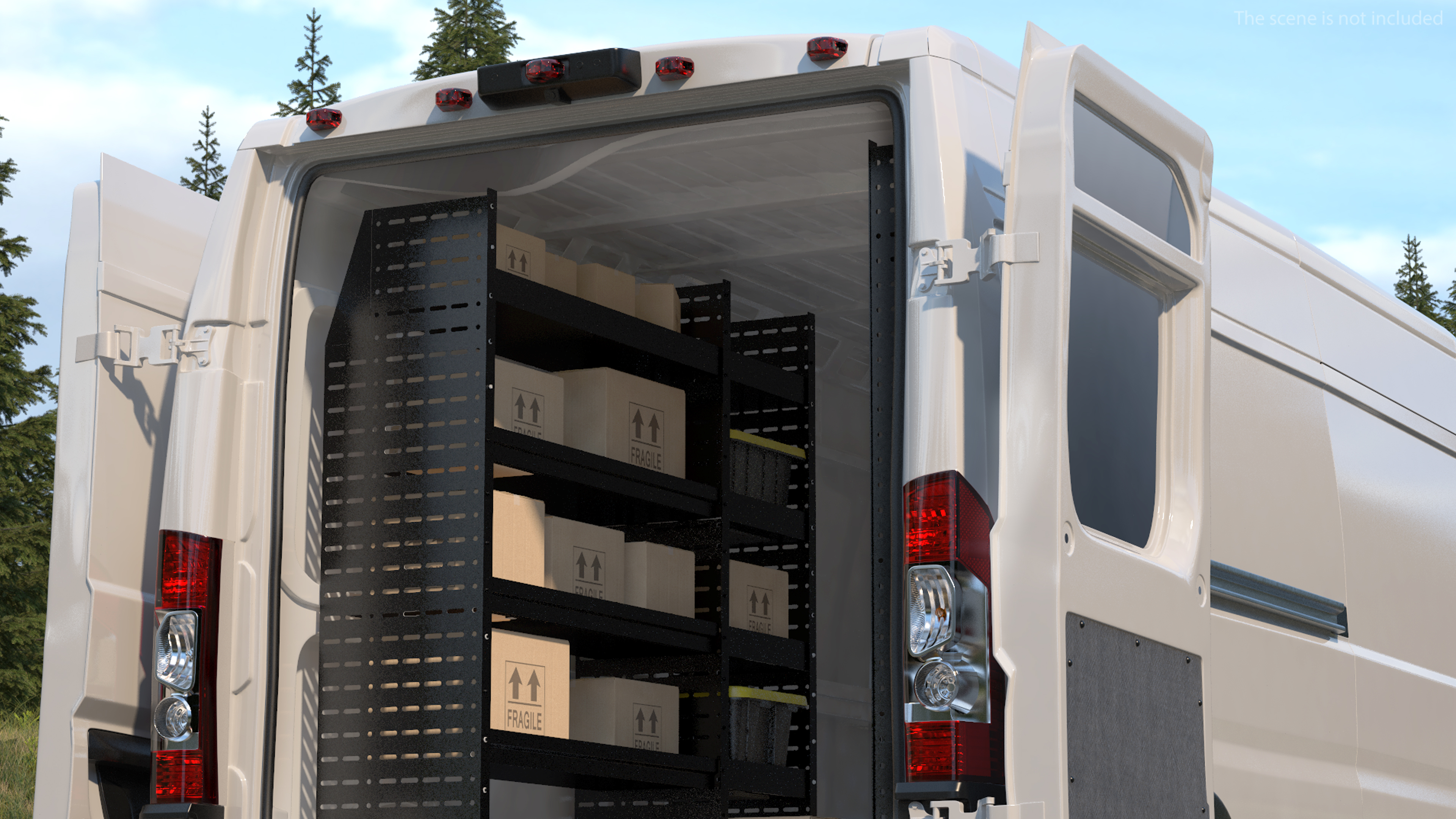 2022 RAM Promaster 159 Rigged 3D model