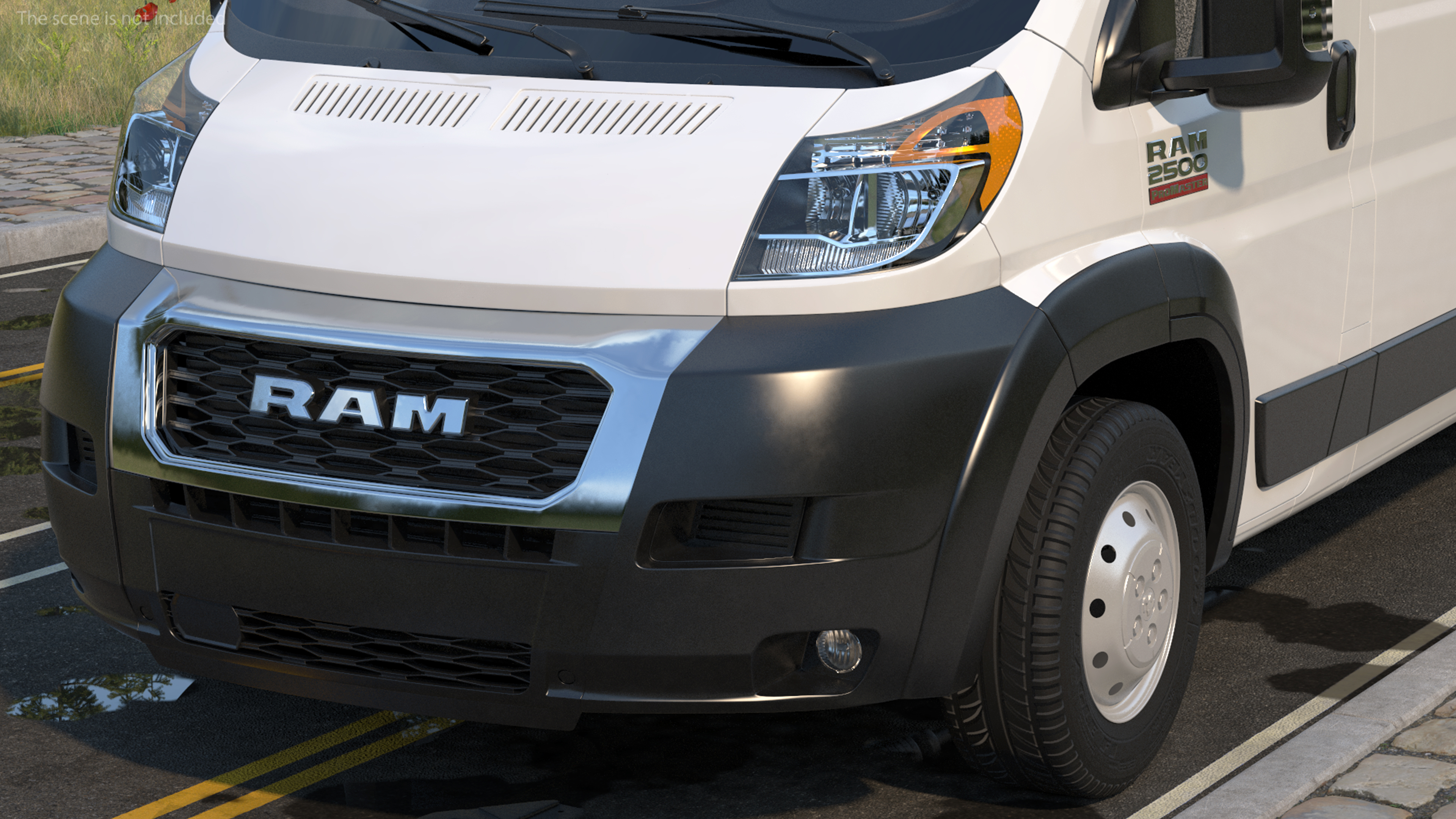 2022 RAM Promaster 159 Rigged 3D model