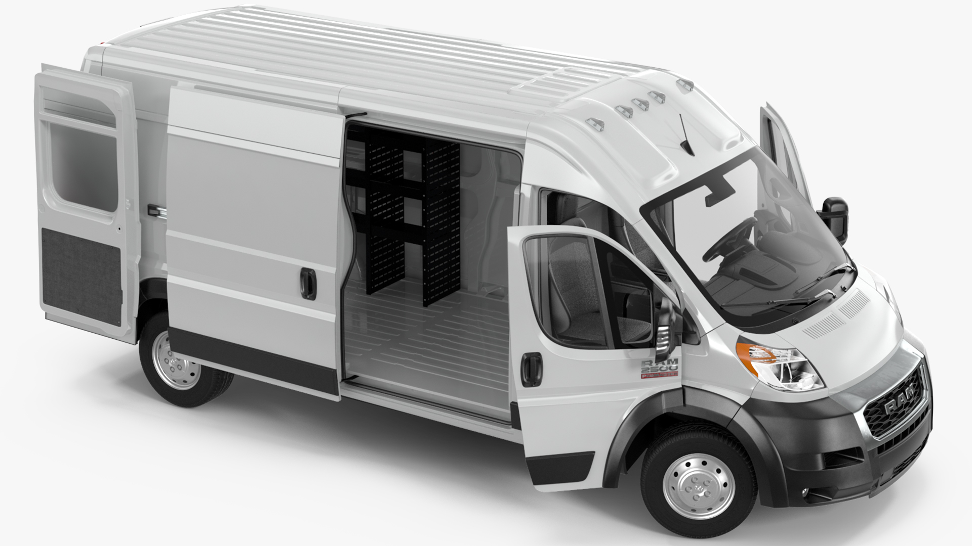 2022 RAM Promaster 159 Rigged 3D model