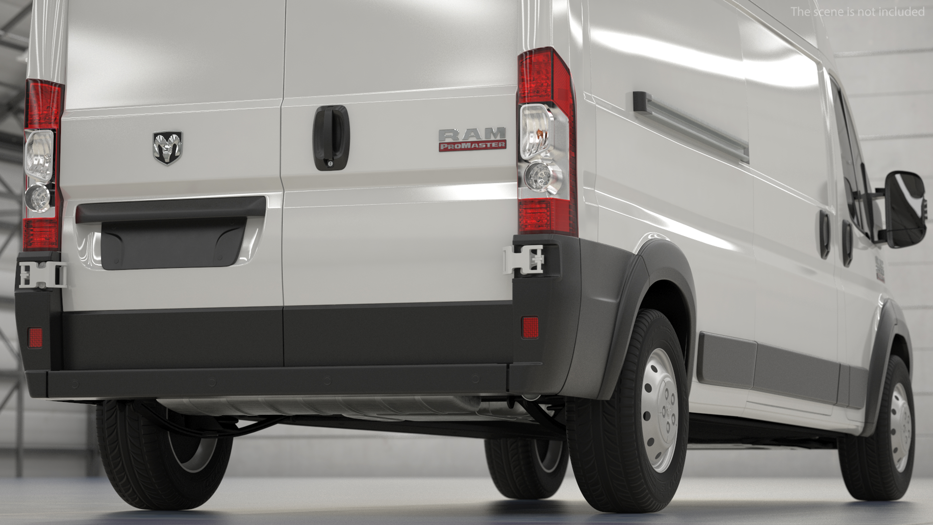 2022 RAM Promaster 159 Rigged 3D model