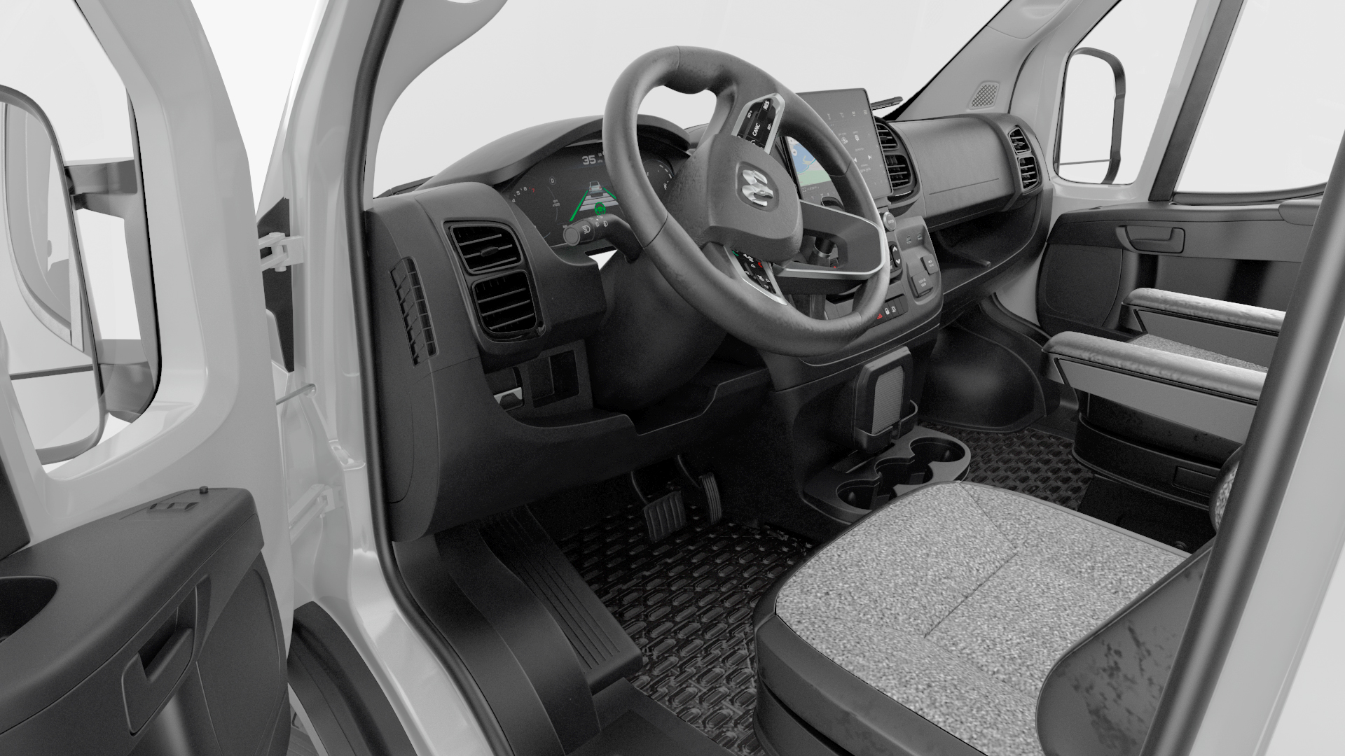 2022 RAM Promaster 159 Rigged 3D model