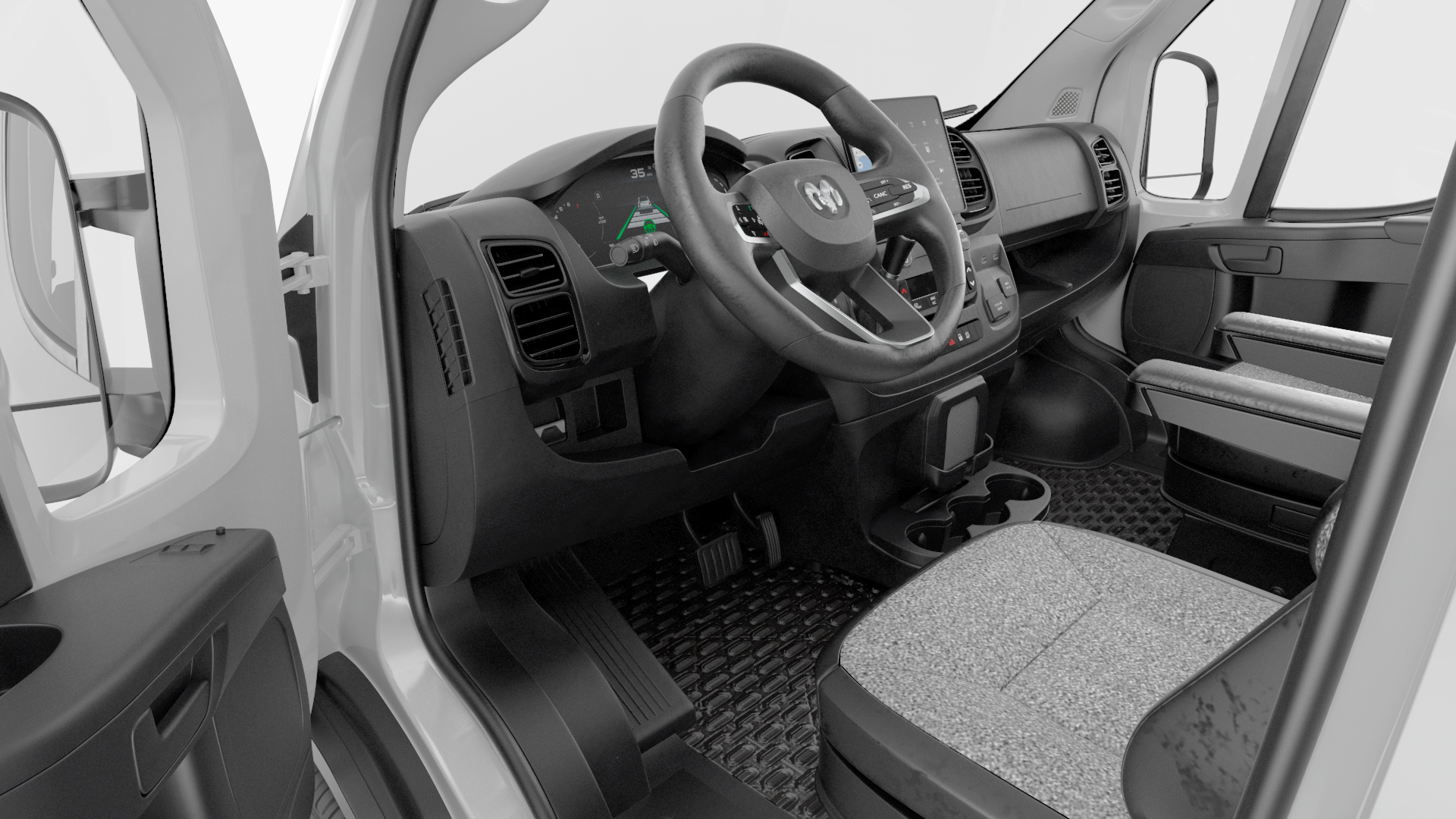 2022 RAM Promaster 159 Rigged 3D model