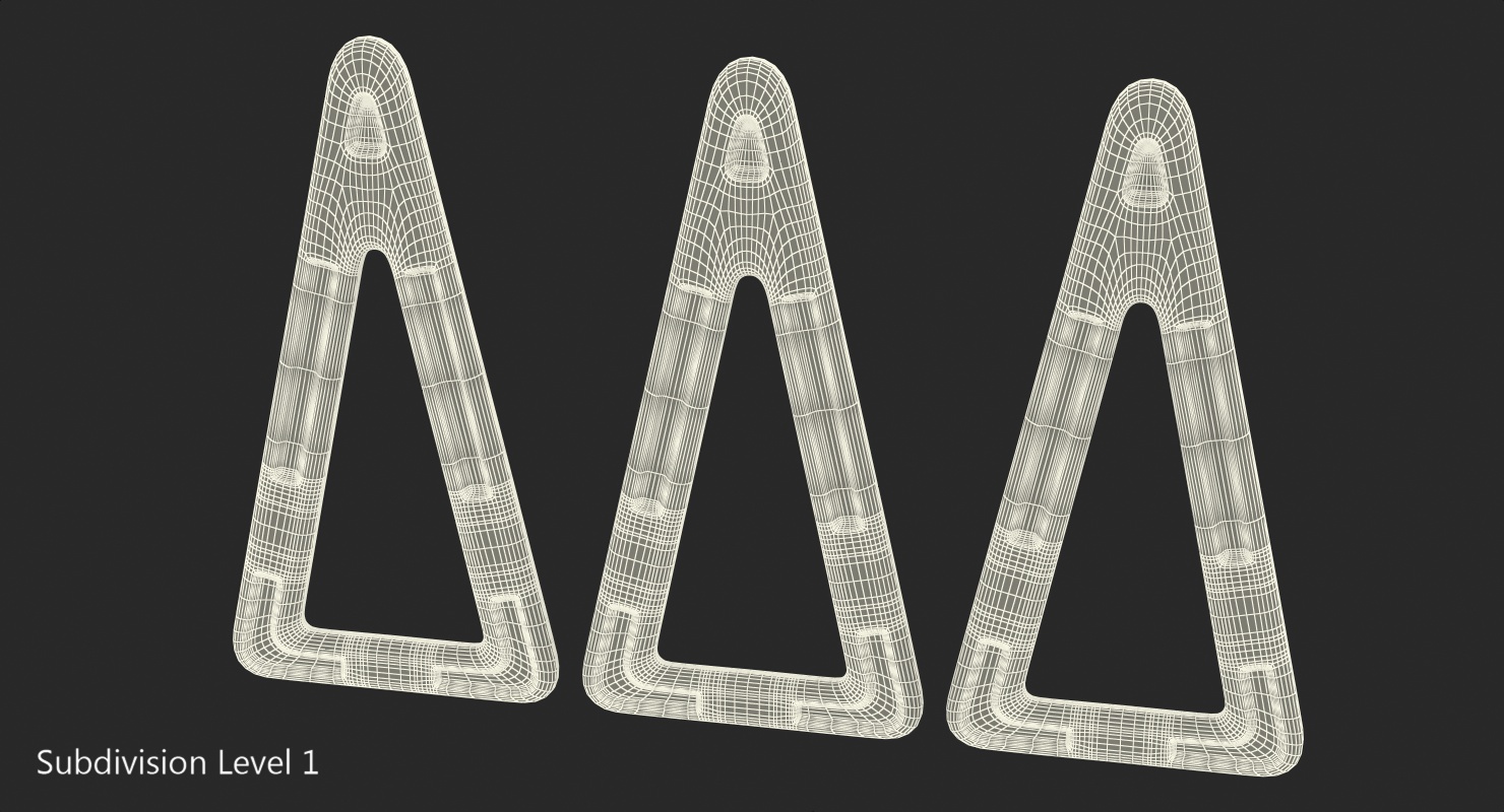 Magnetic Designer Stretched Triangles 3D