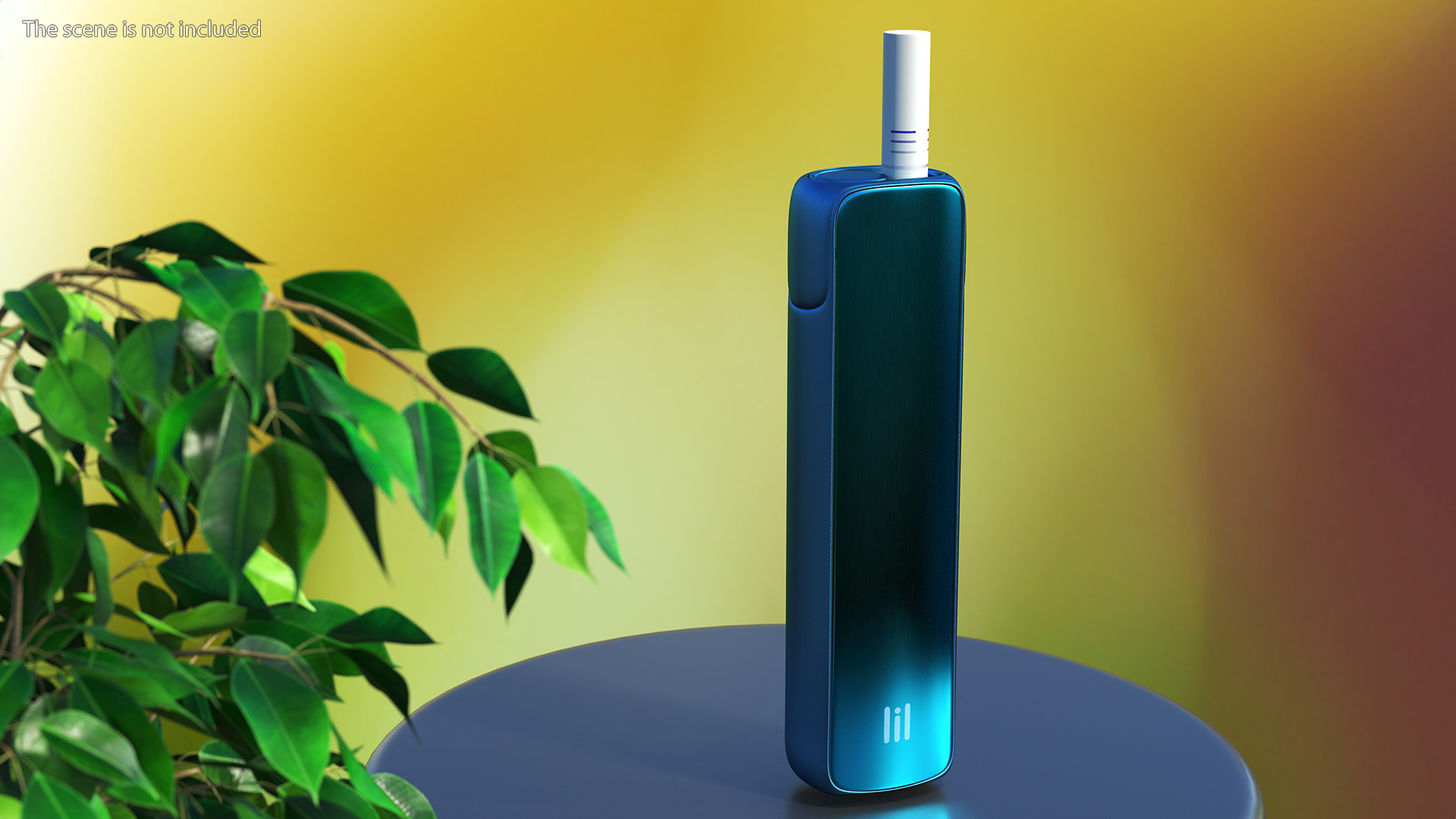 3D model Lil Solid Blue with Stick