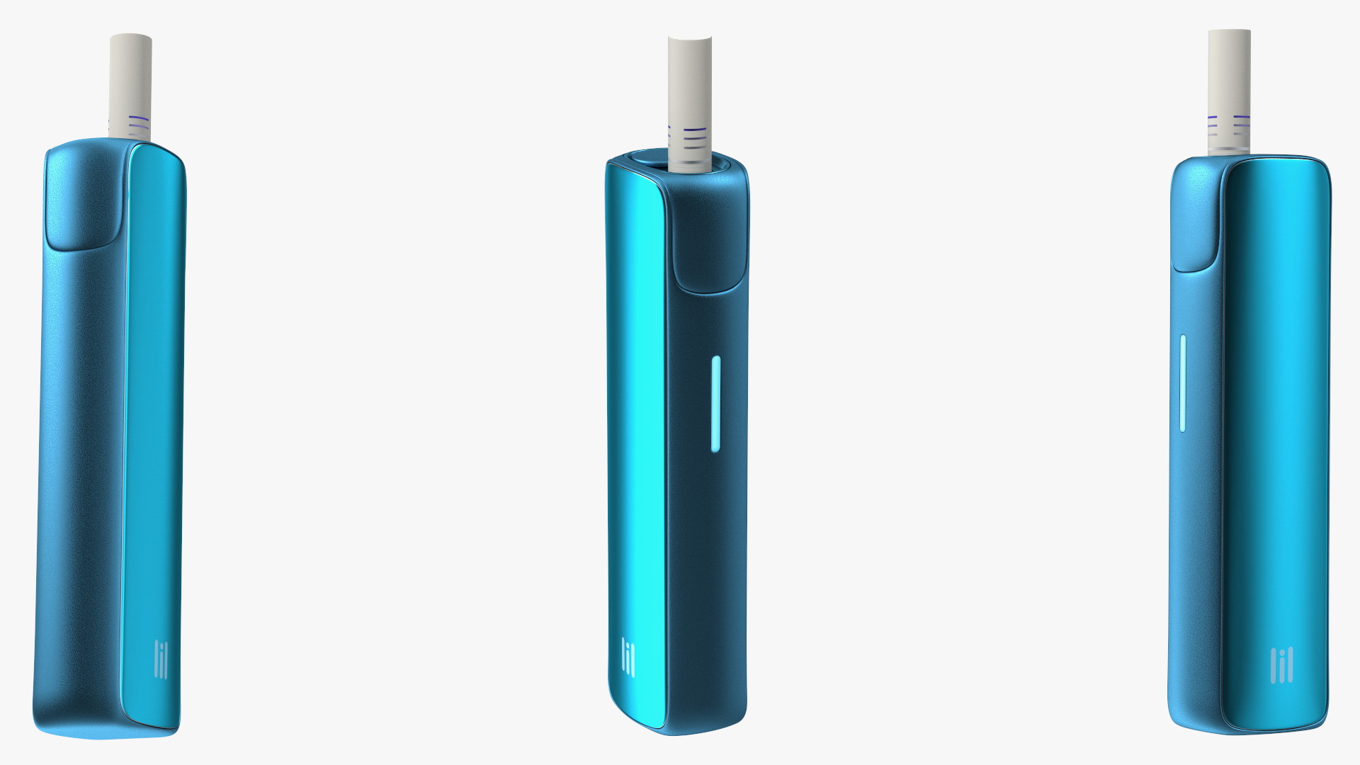 3D model Lil Solid Blue with Stick