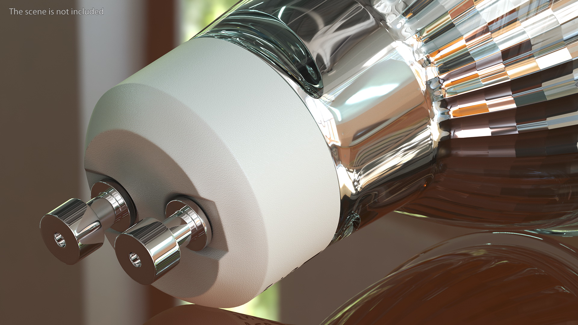 3D model Philips GU10 50W Halogen Light Bulb
