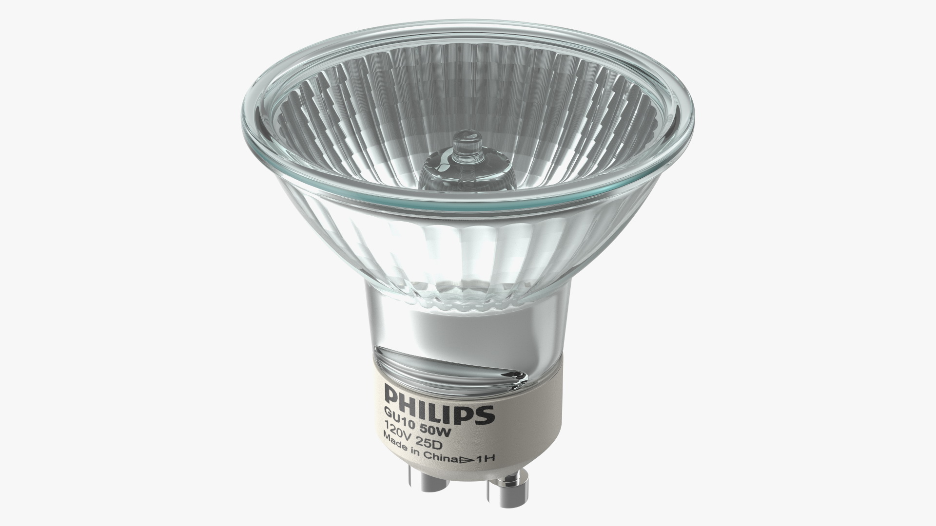 3D model Philips GU10 50W Halogen Light Bulb