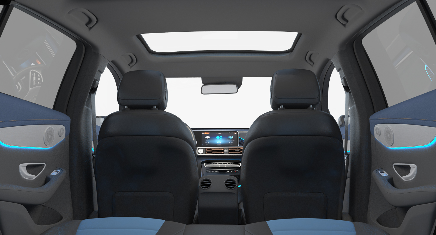 Mercedes Benz EQC Rigged 3D model