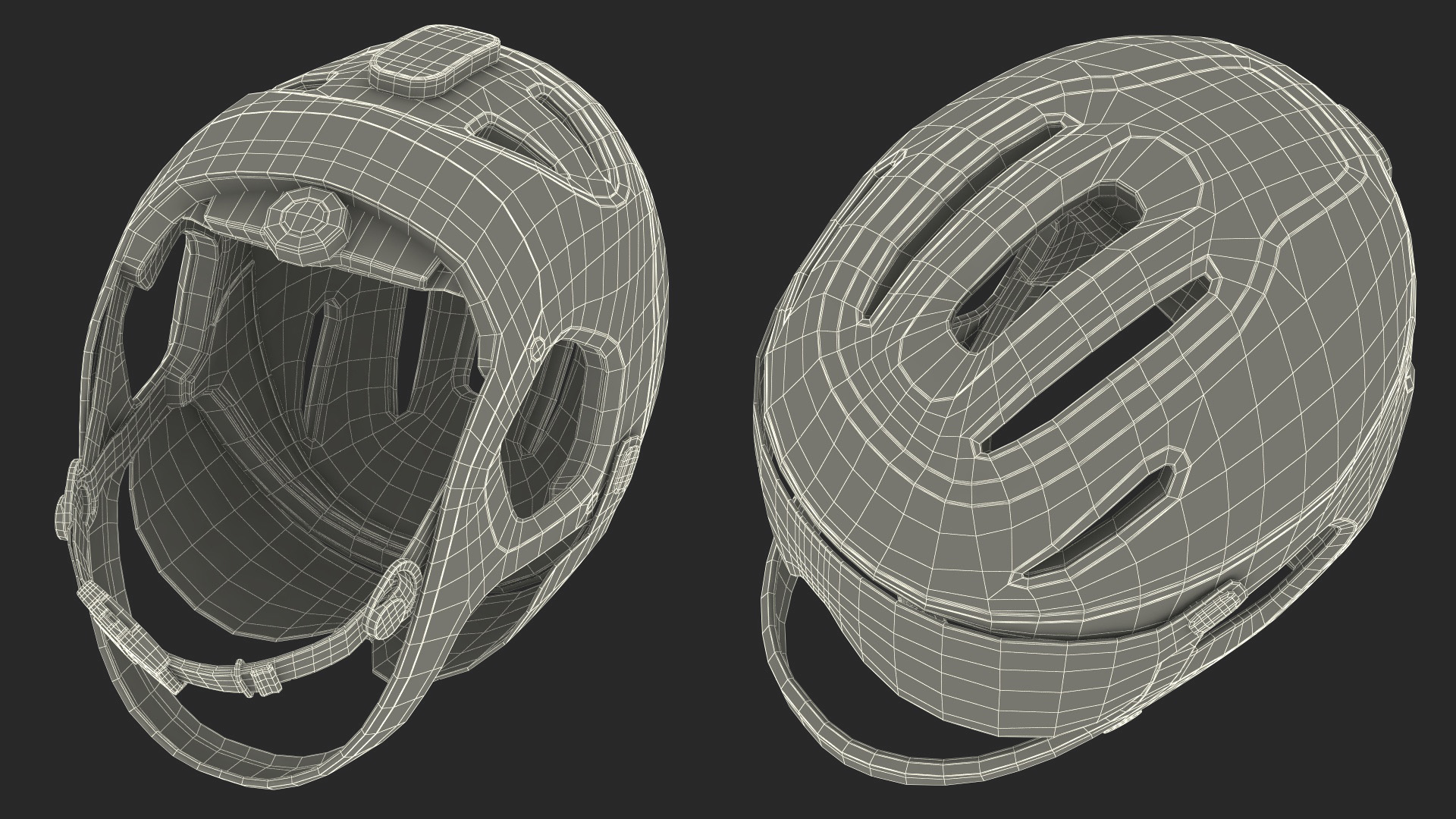 Full-Face E-Bike Helmet Red 3D