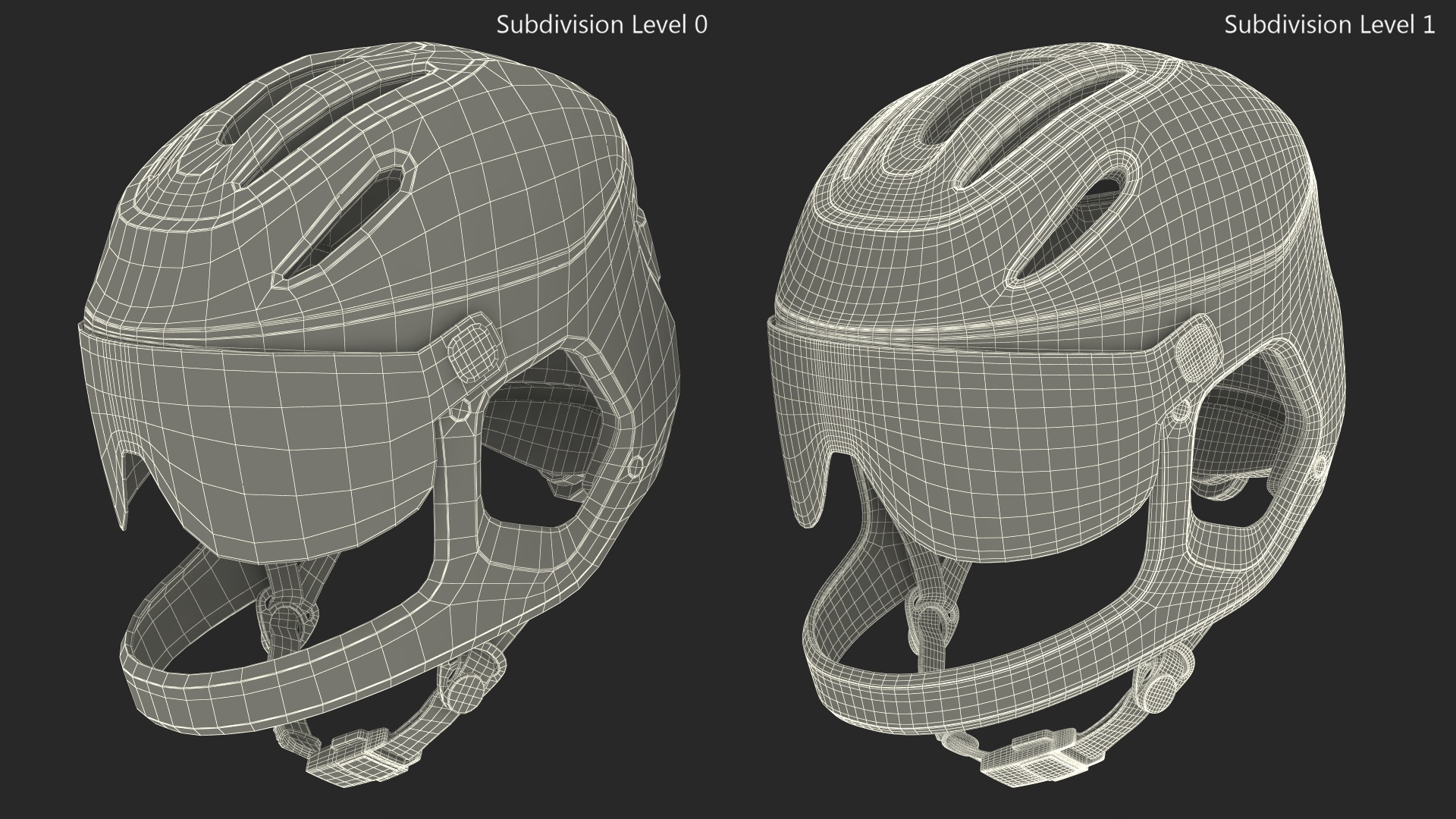 Full-Face E-Bike Helmet Red 3D