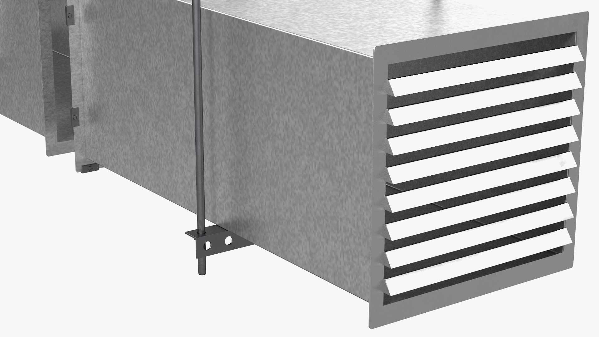 Ventilation Shaft Square System Components 3D