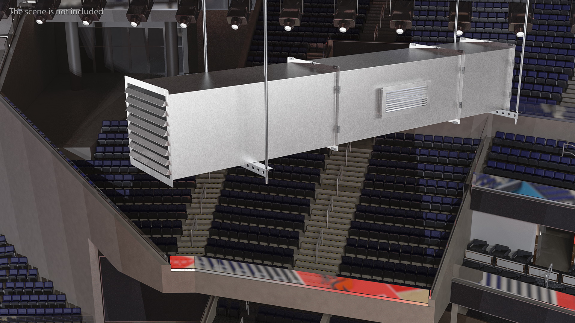 Ventilation Shaft Square System Components 3D