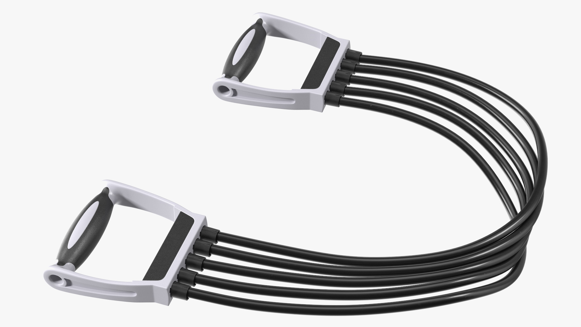 3D model Soft Chest Expander Bent Black