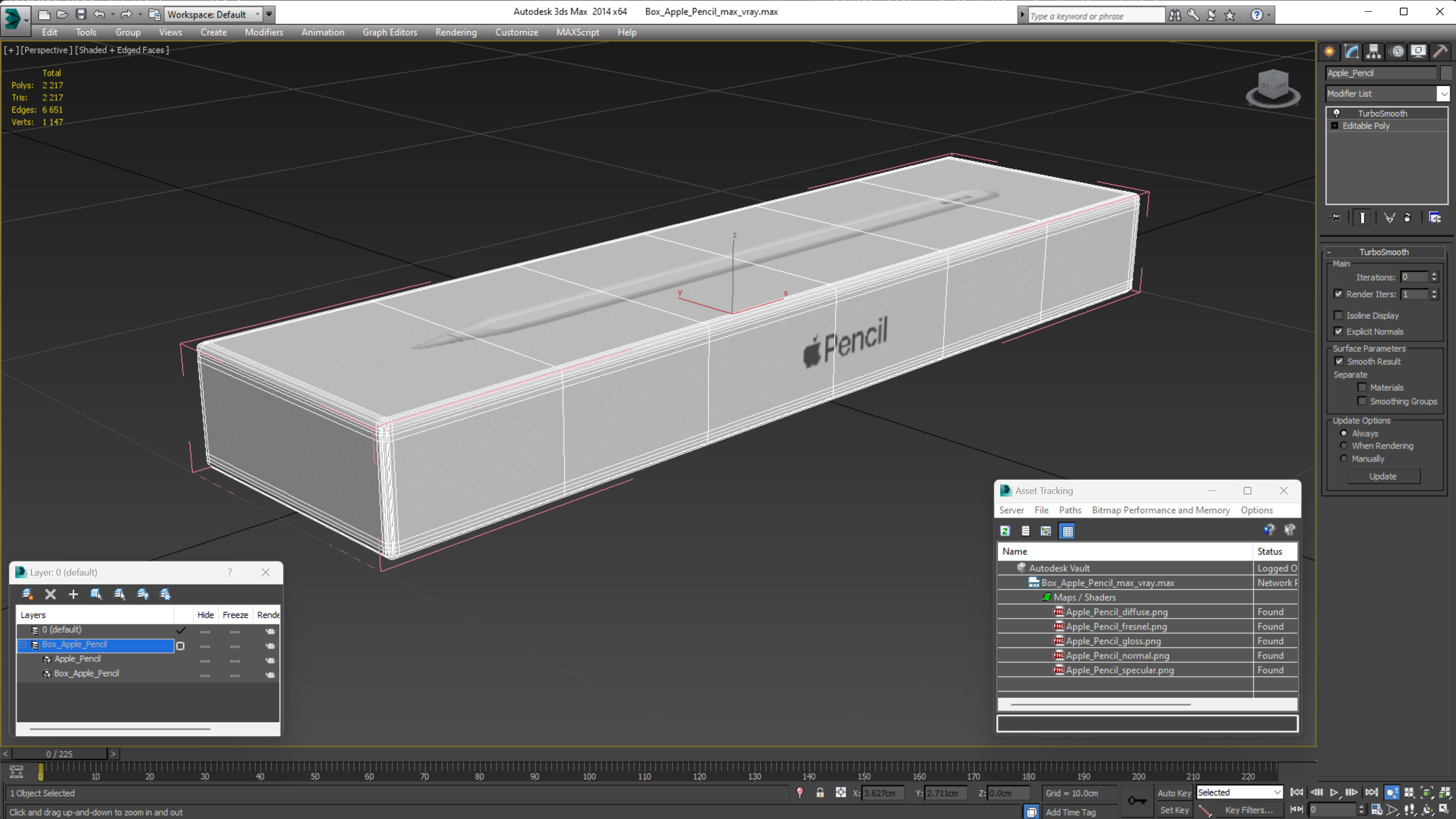 3D Box Apple Pencil