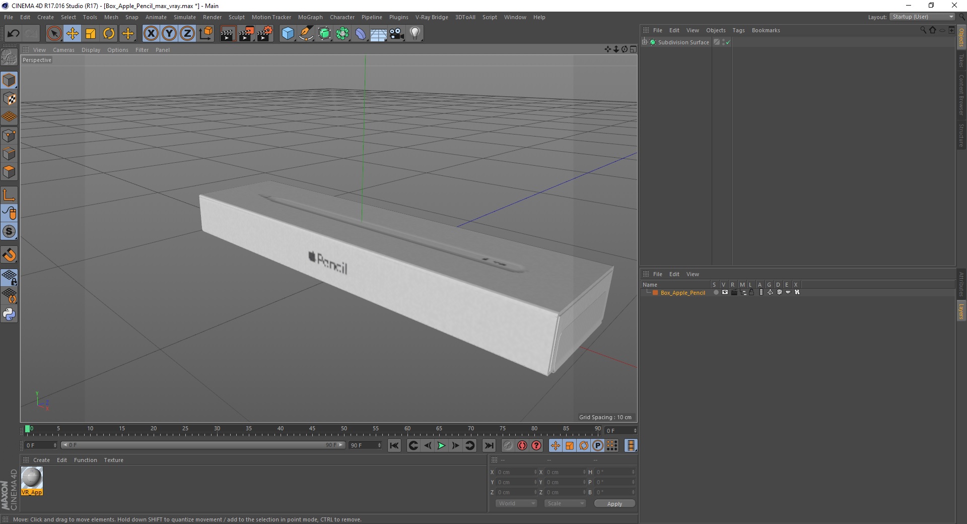 3D Box Apple Pencil