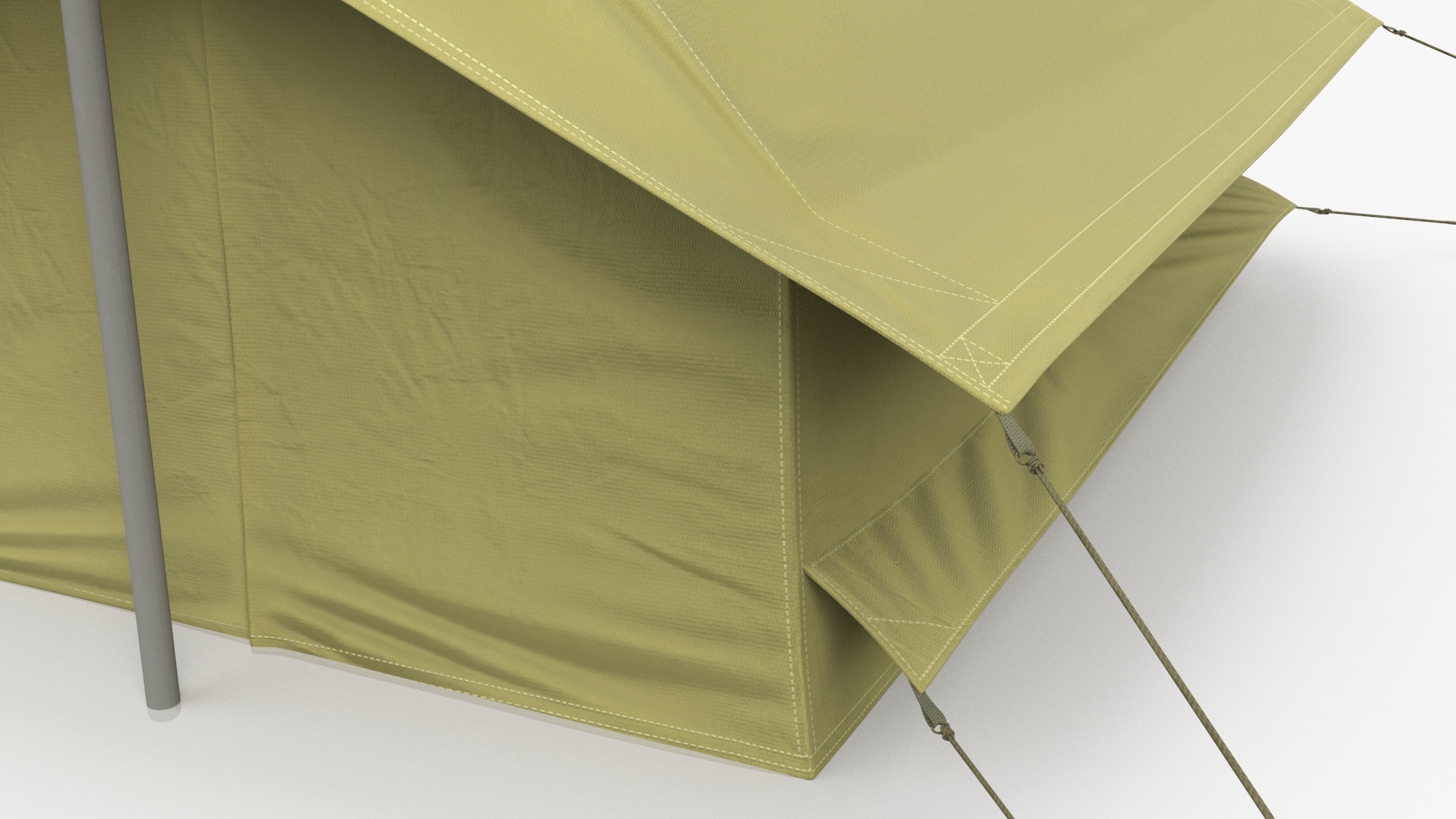 3D model Vintage Green Cabin Ridge Tent