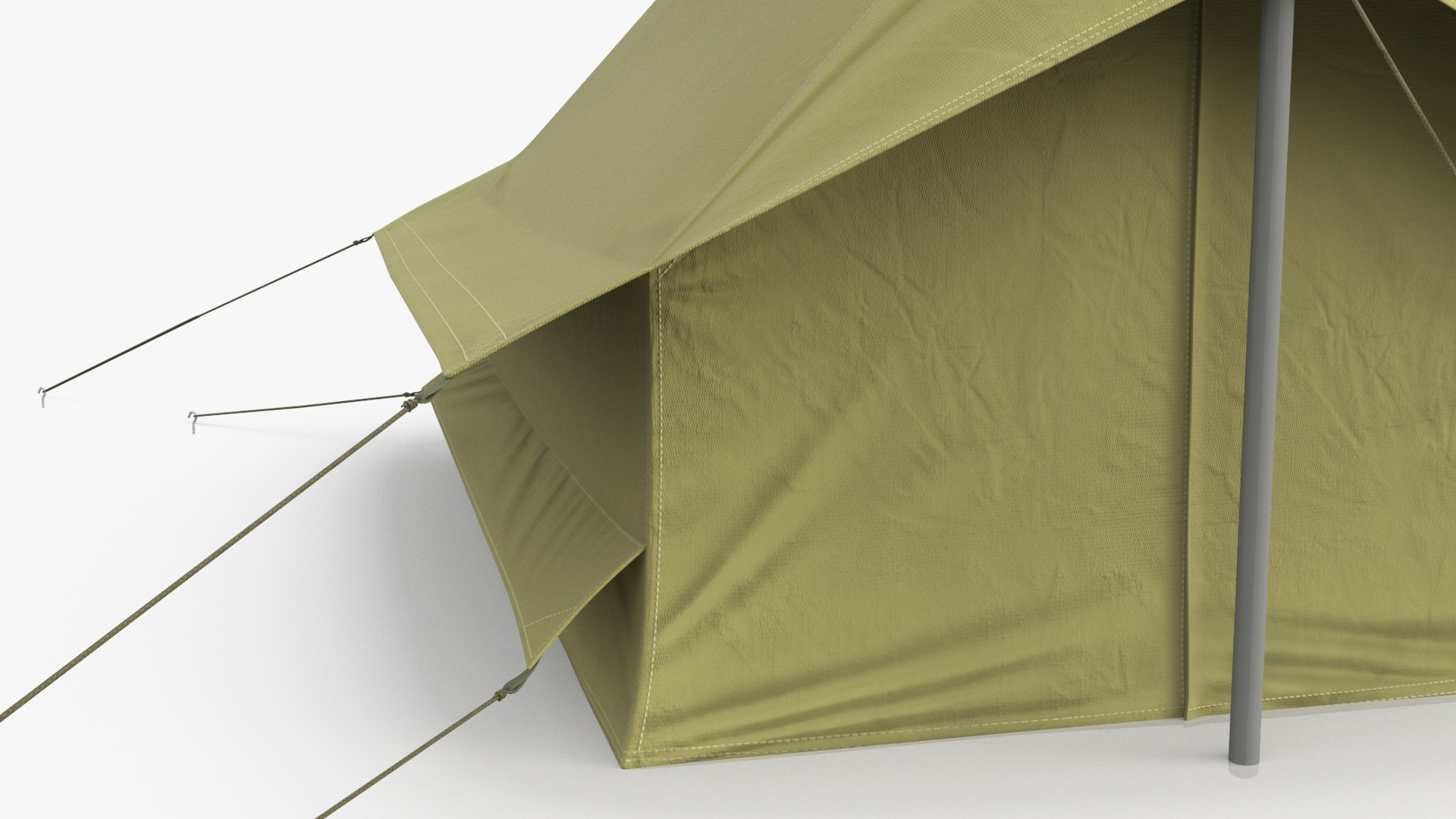 3D model Vintage Green Cabin Ridge Tent