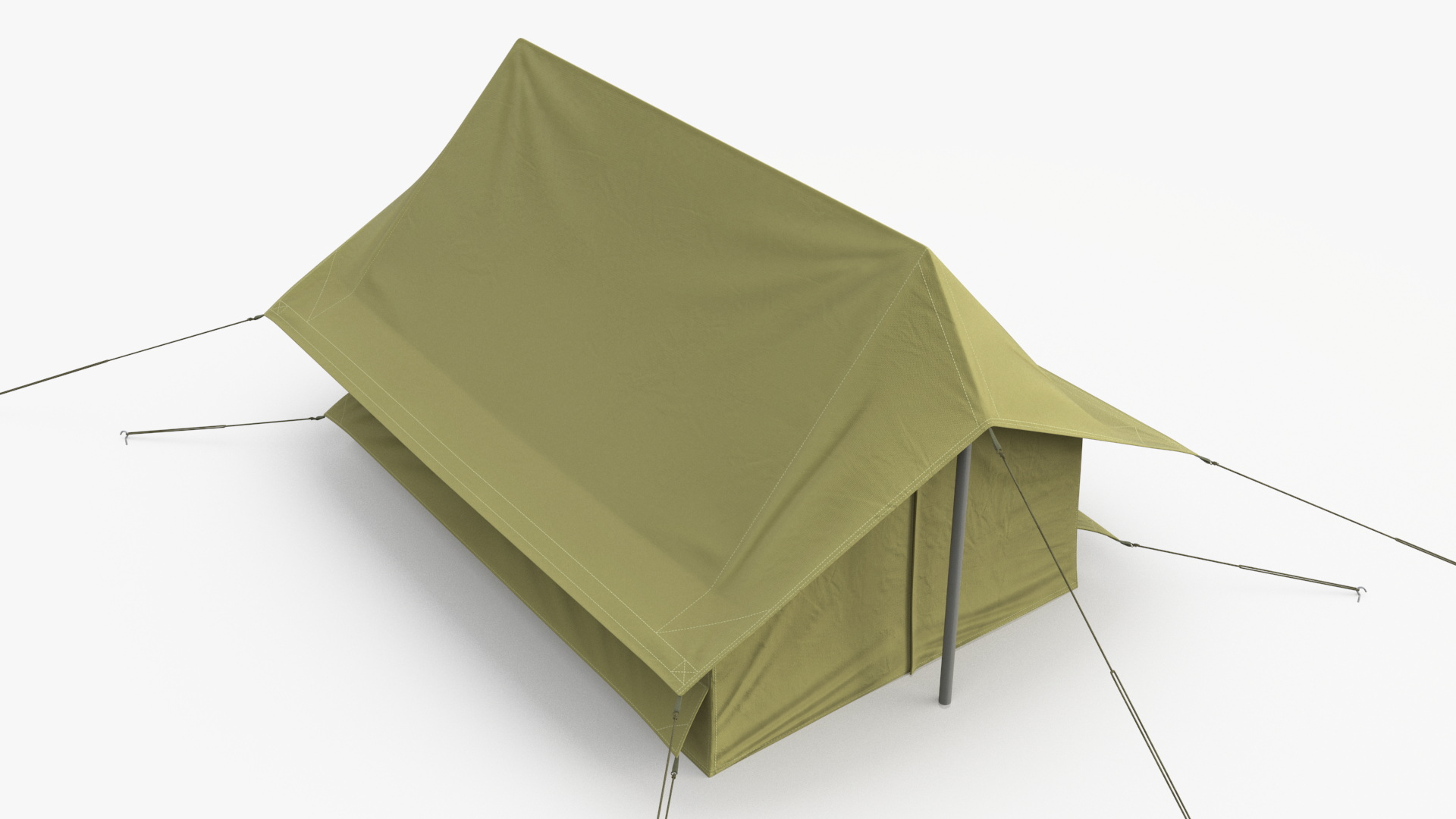 3D model Vintage Green Cabin Ridge Tent