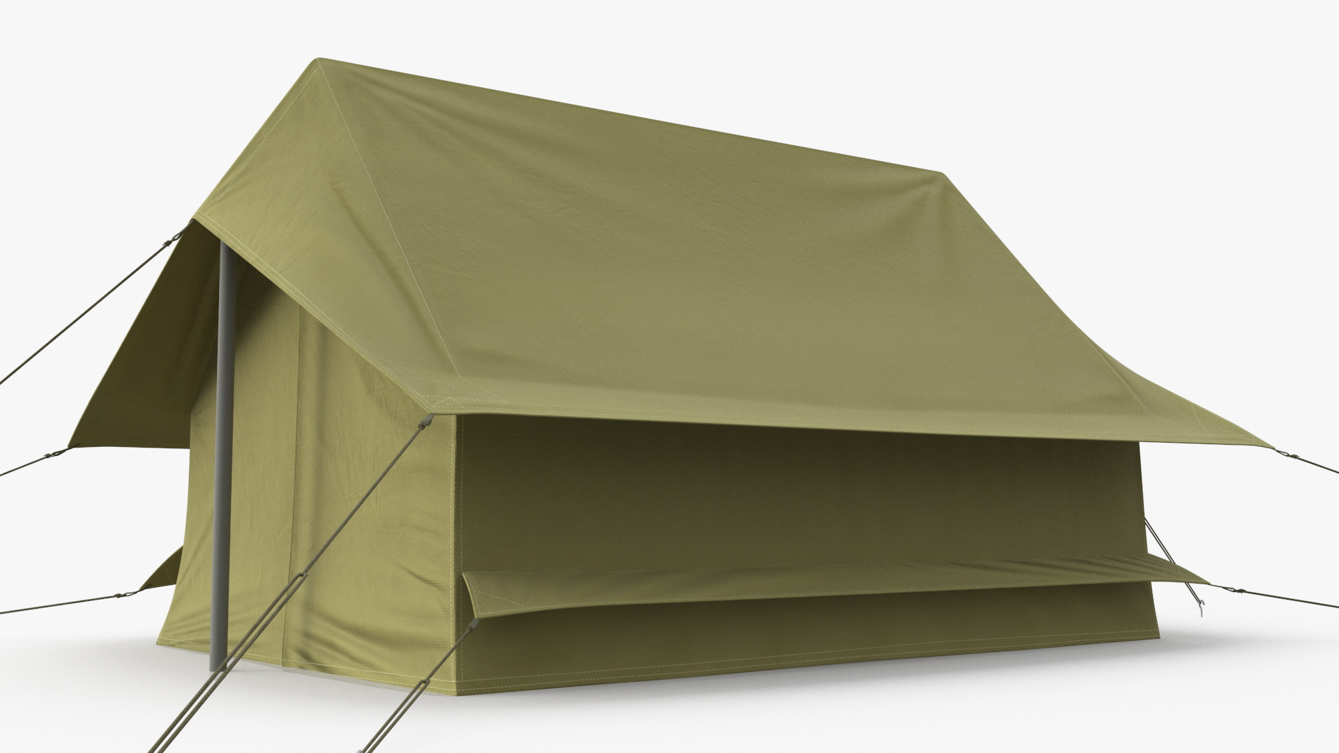 3D model Vintage Green Cabin Ridge Tent
