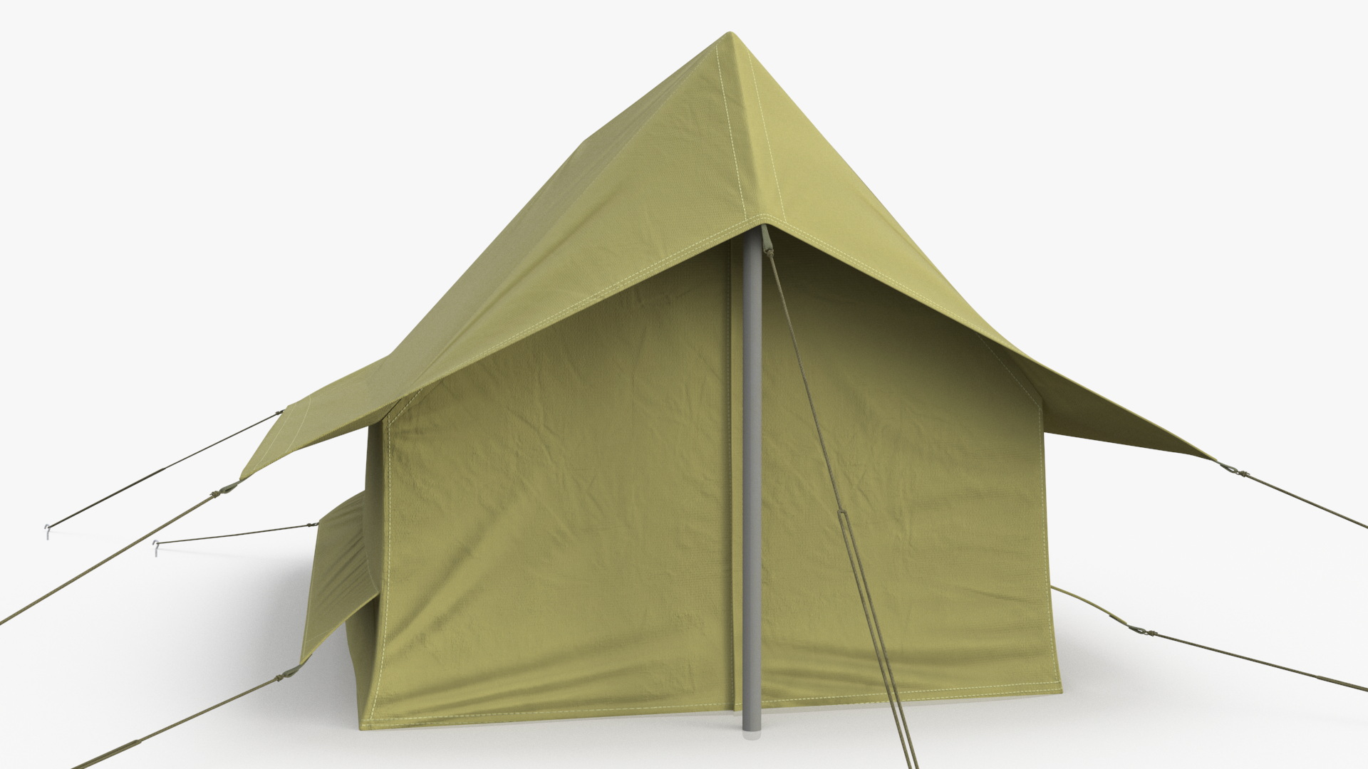 3D model Vintage Green Cabin Ridge Tent