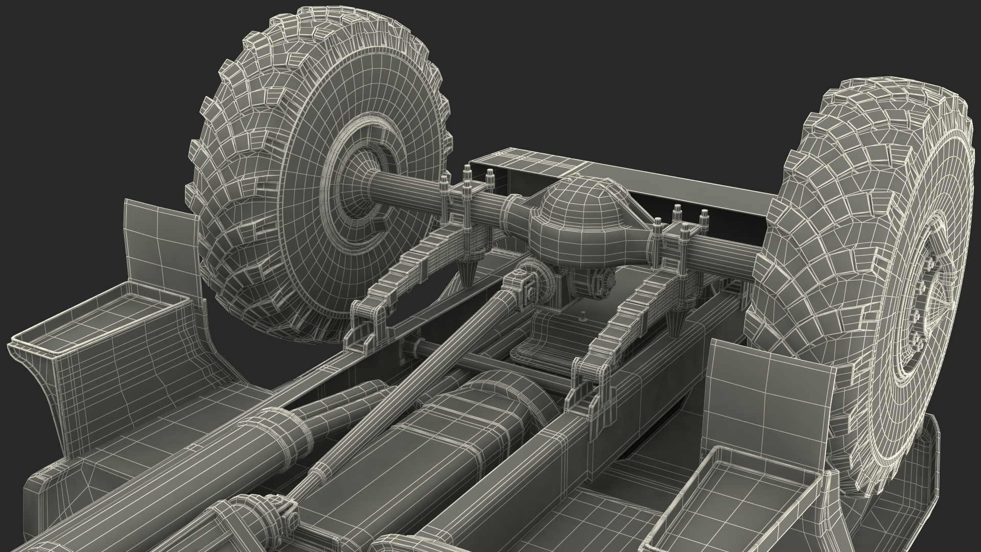 3D URAL 4320 Police Truck Simple Interior model