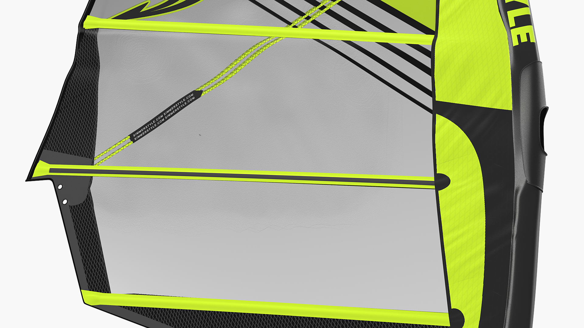 Windsurf Mast and Sail 3D