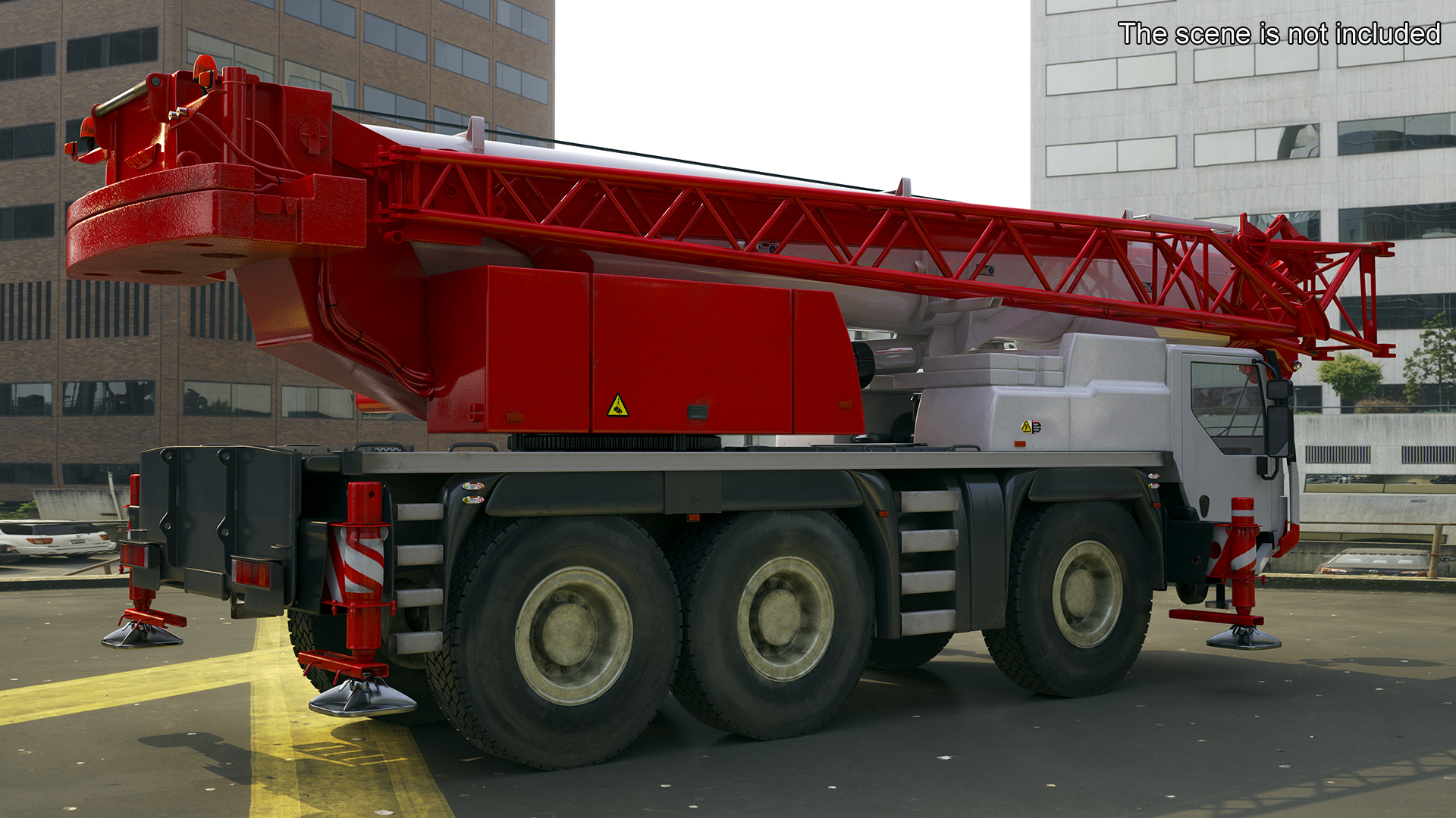 3D Mobile Crane Truck model