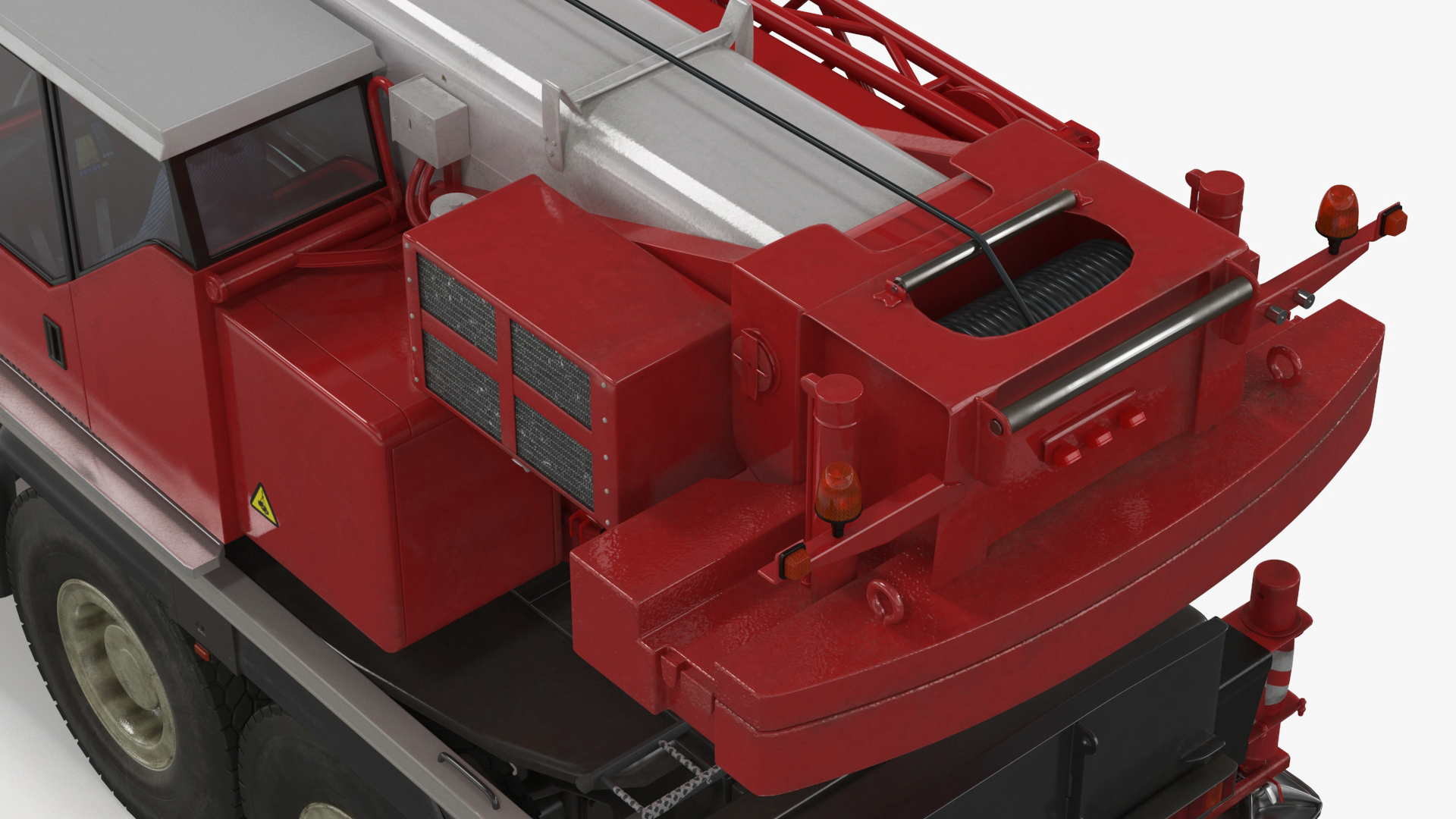 3D Mobile Crane Truck model
