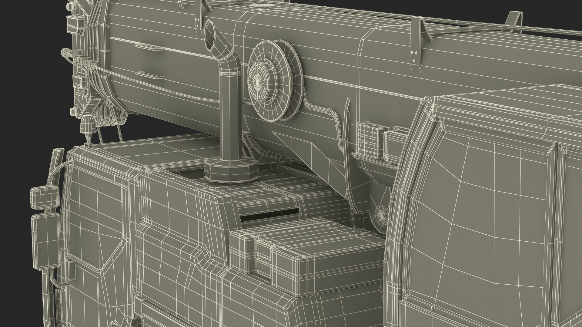 3D Mobile Crane Truck model