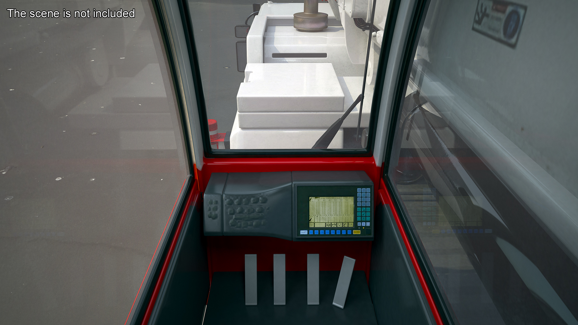 3D Mobile Crane Truck model
