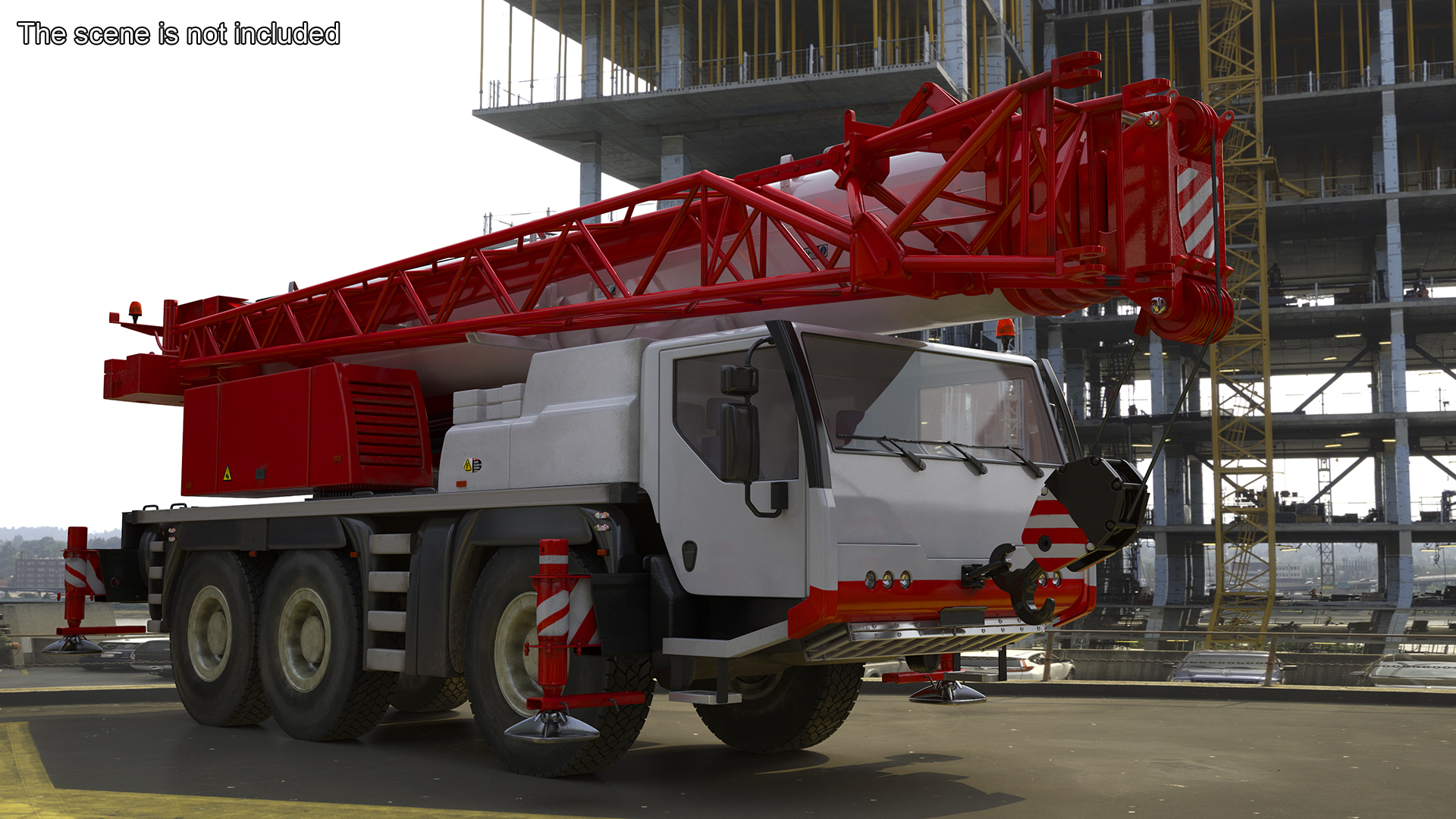 3D Mobile Crane Truck model