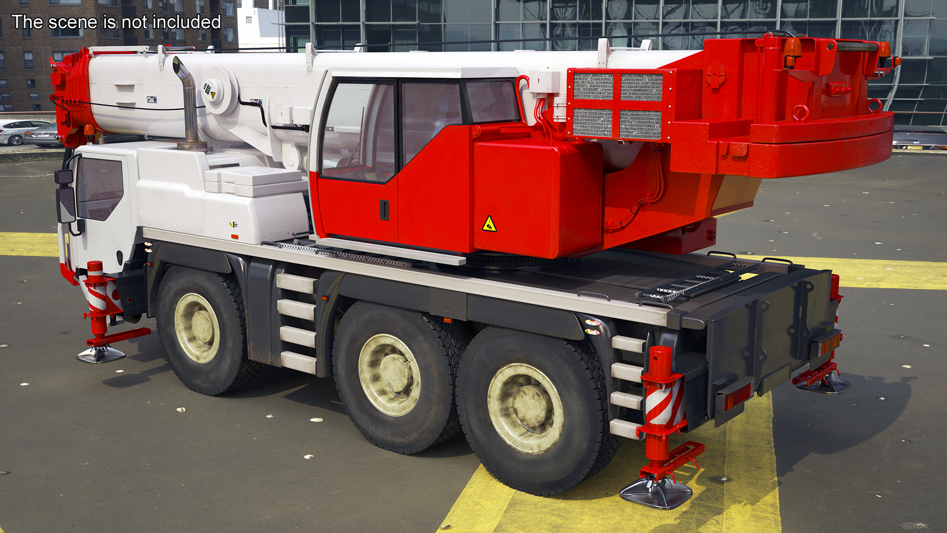 3D Mobile Crane Truck model
