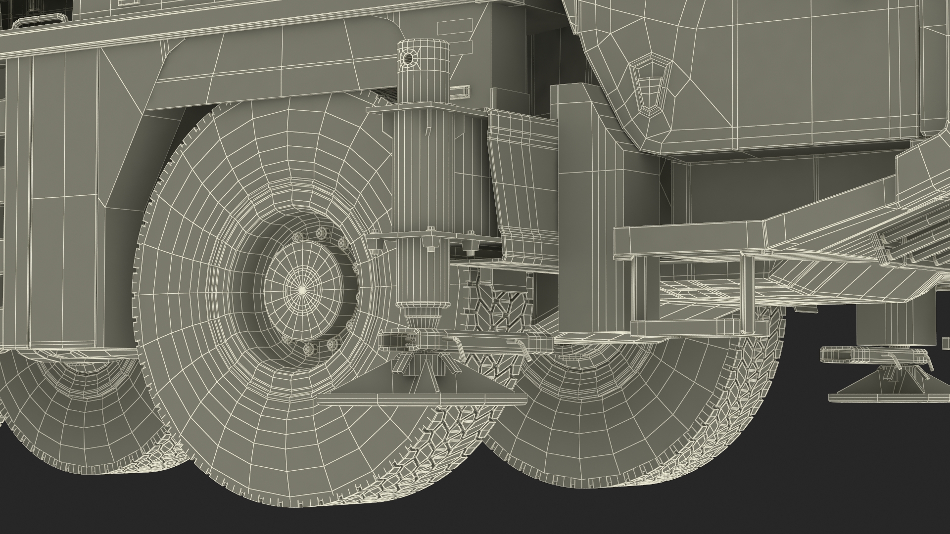 3D Mobile Crane Truck model