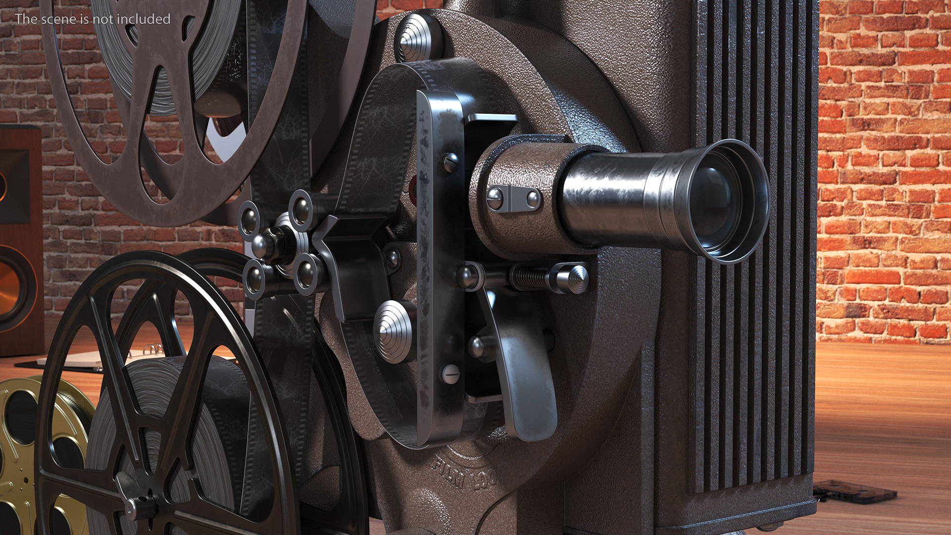 3D Vintage Movie Projector model