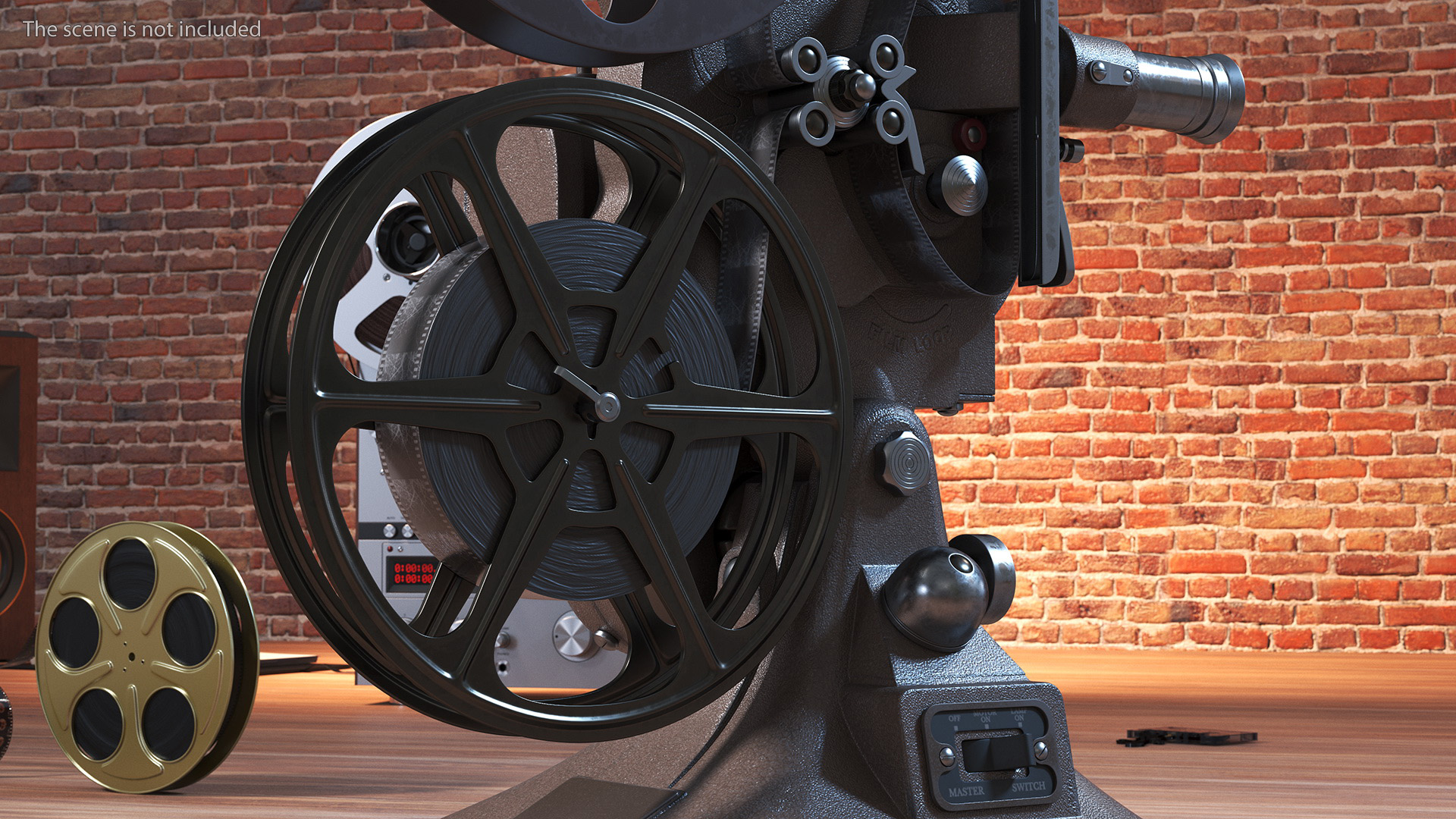 3D Vintage Movie Projector model