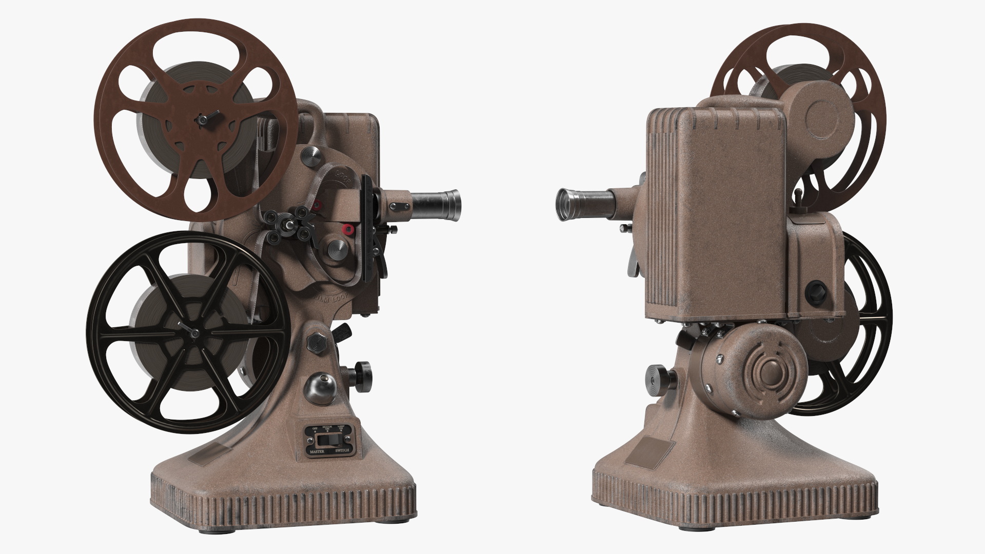 3D Vintage Movie Projector model