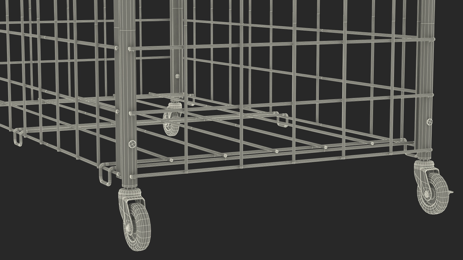 Metal Sports Ball Basket 3D model