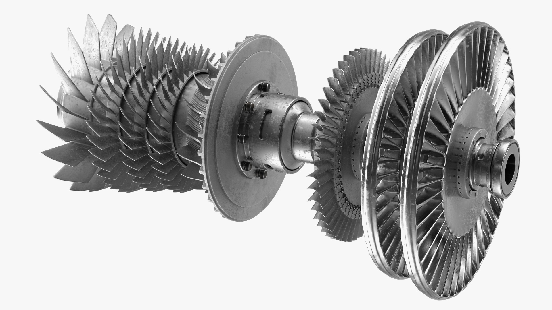 Steam Turbine for Power Generation 3D model