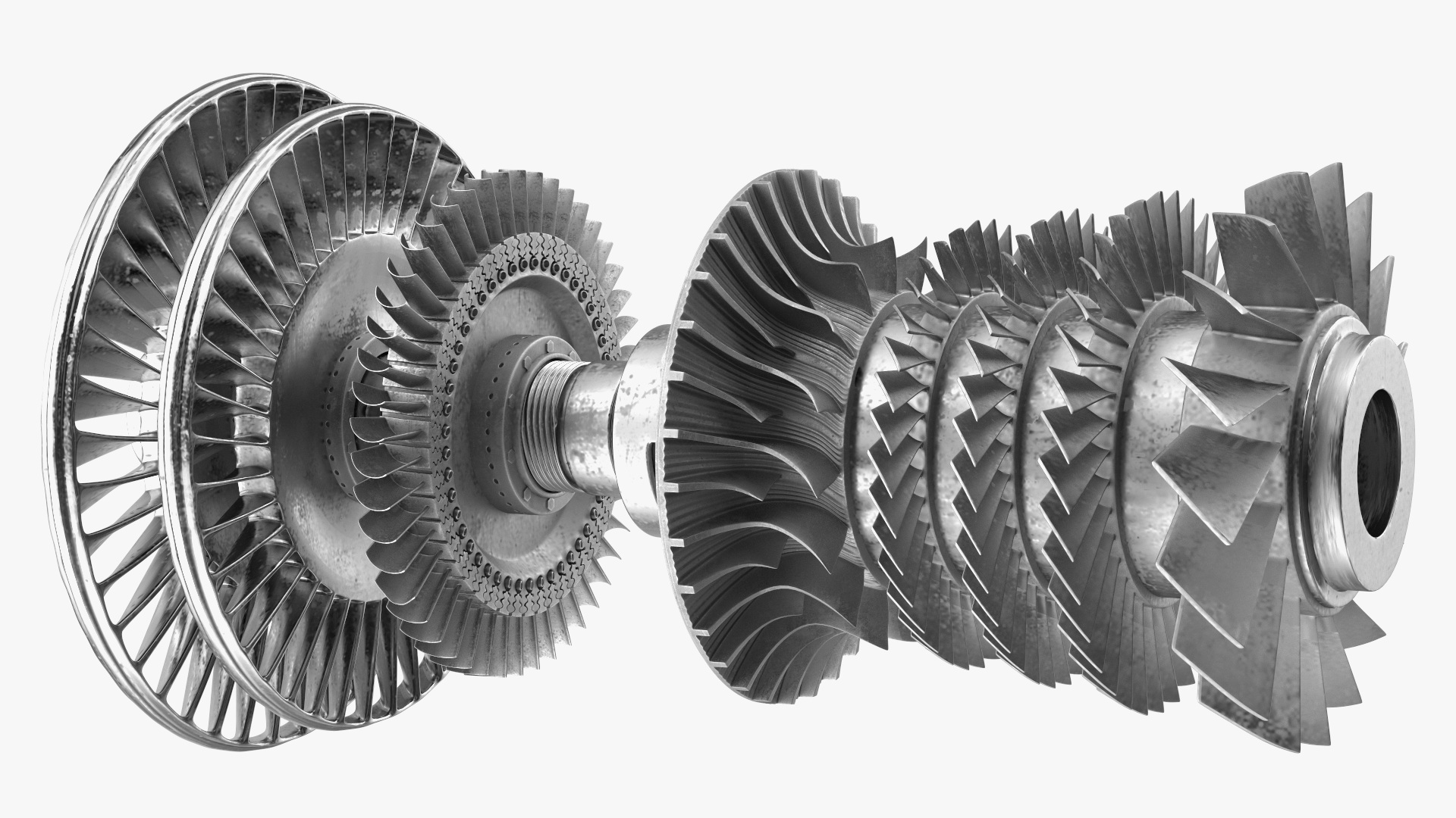 Steam Turbine for Power Generation 3D model