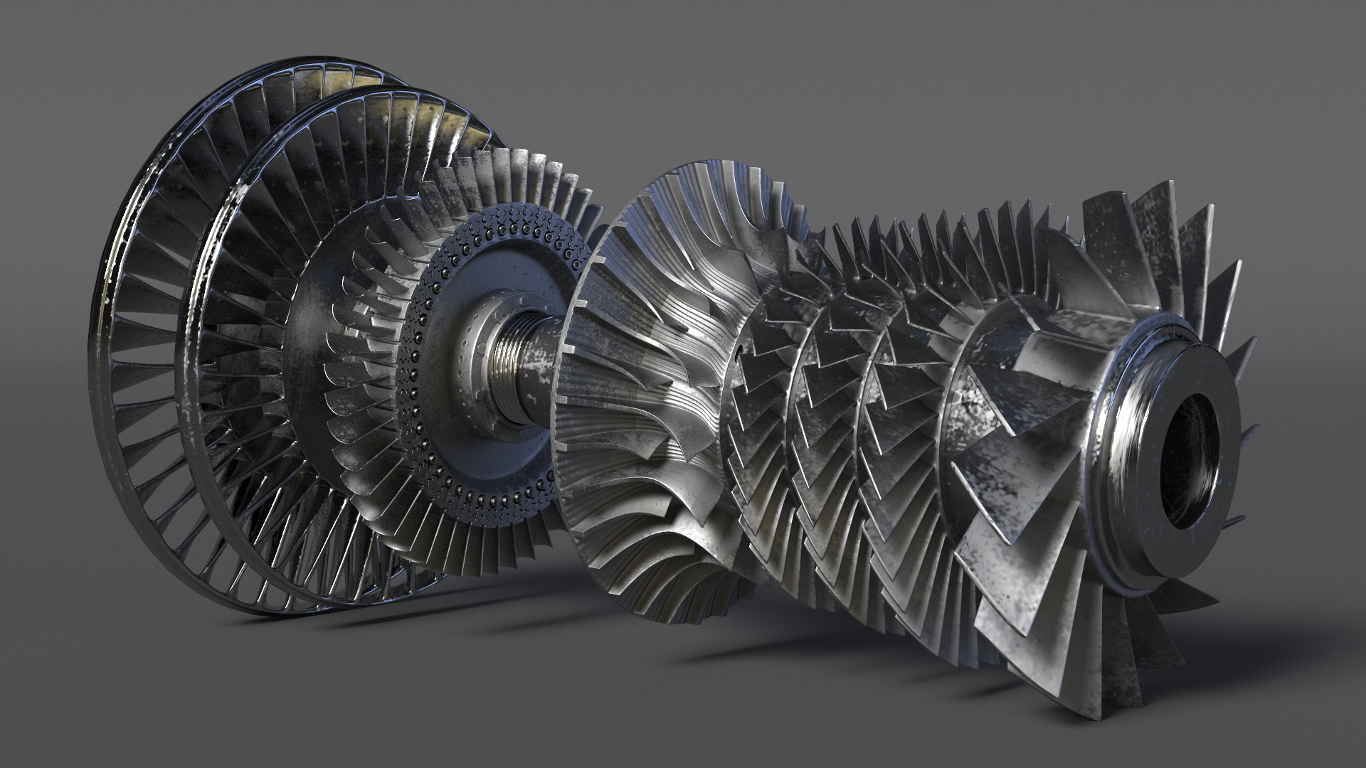 Steam Turbine for Power Generation 3D model